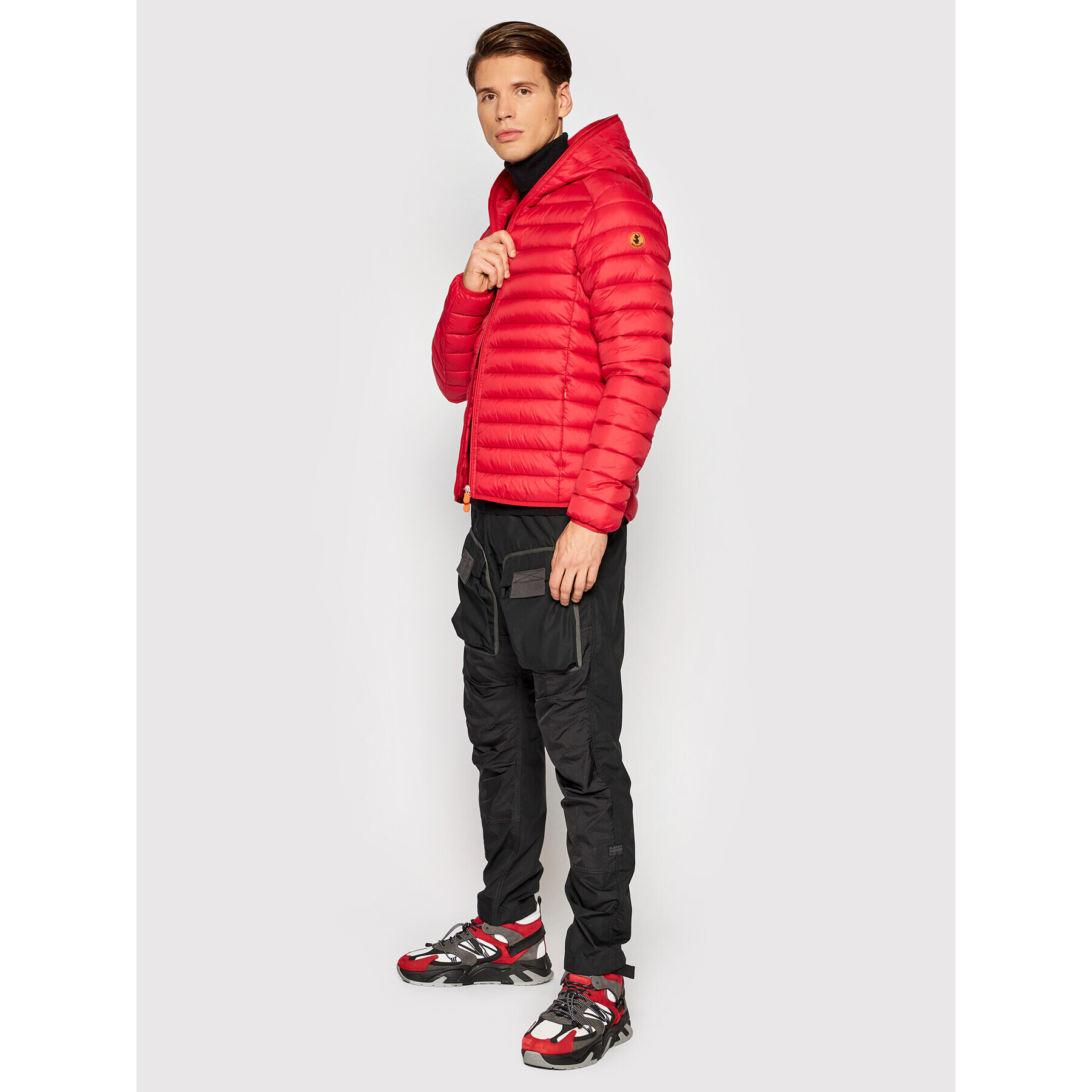 Save The Duck Пухено яке D30650M GIGA13 Червен Regular Fit - Pepit.bg