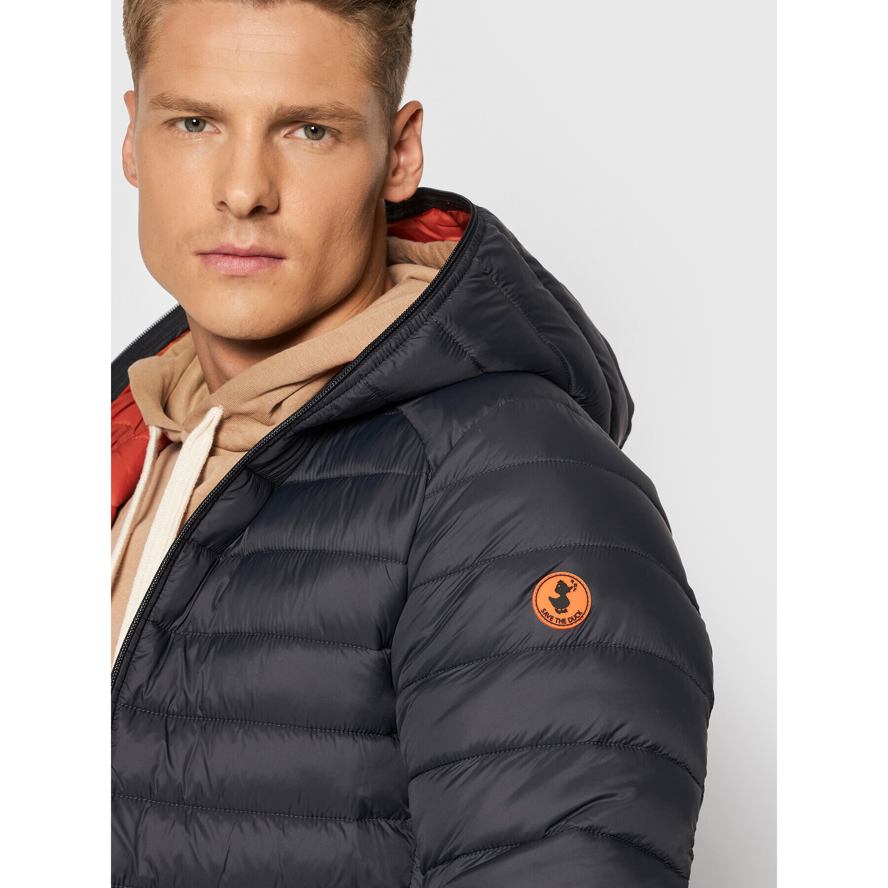 Save The Duck Пухено яке D30650M GIGA13 Черен Regular Fit - Pepit.bg