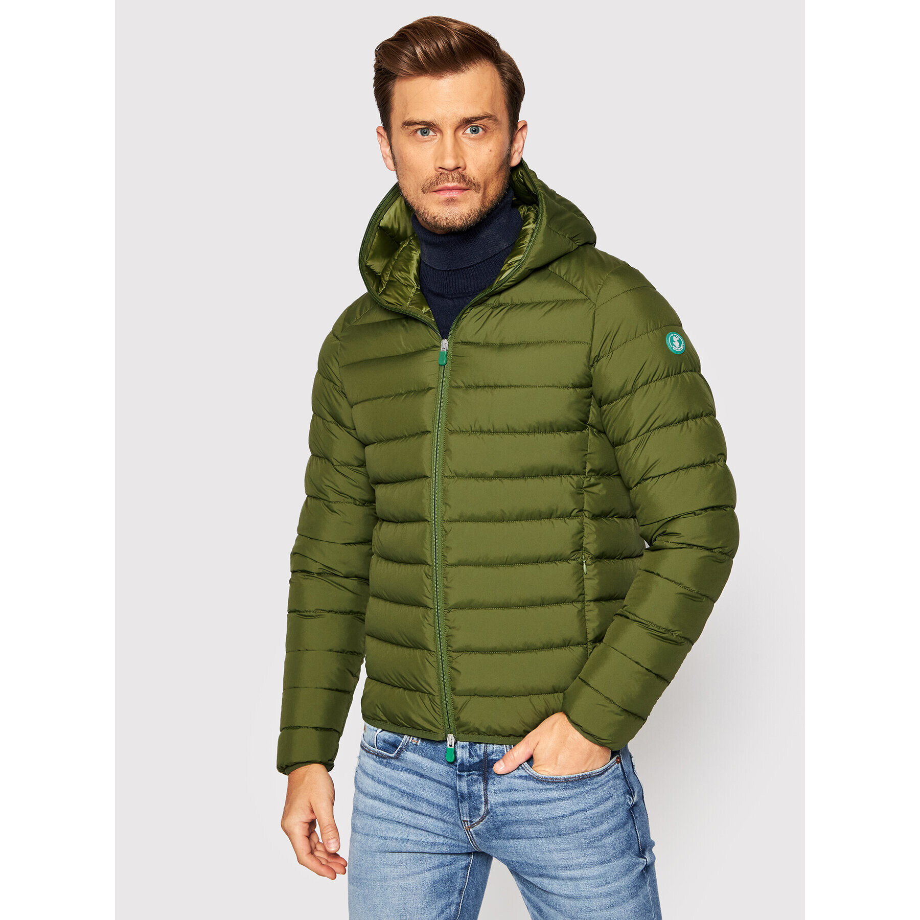 Save The Duck Пухено яке D30650M RECY13 Зелен Regular Fit - Pepit.bg