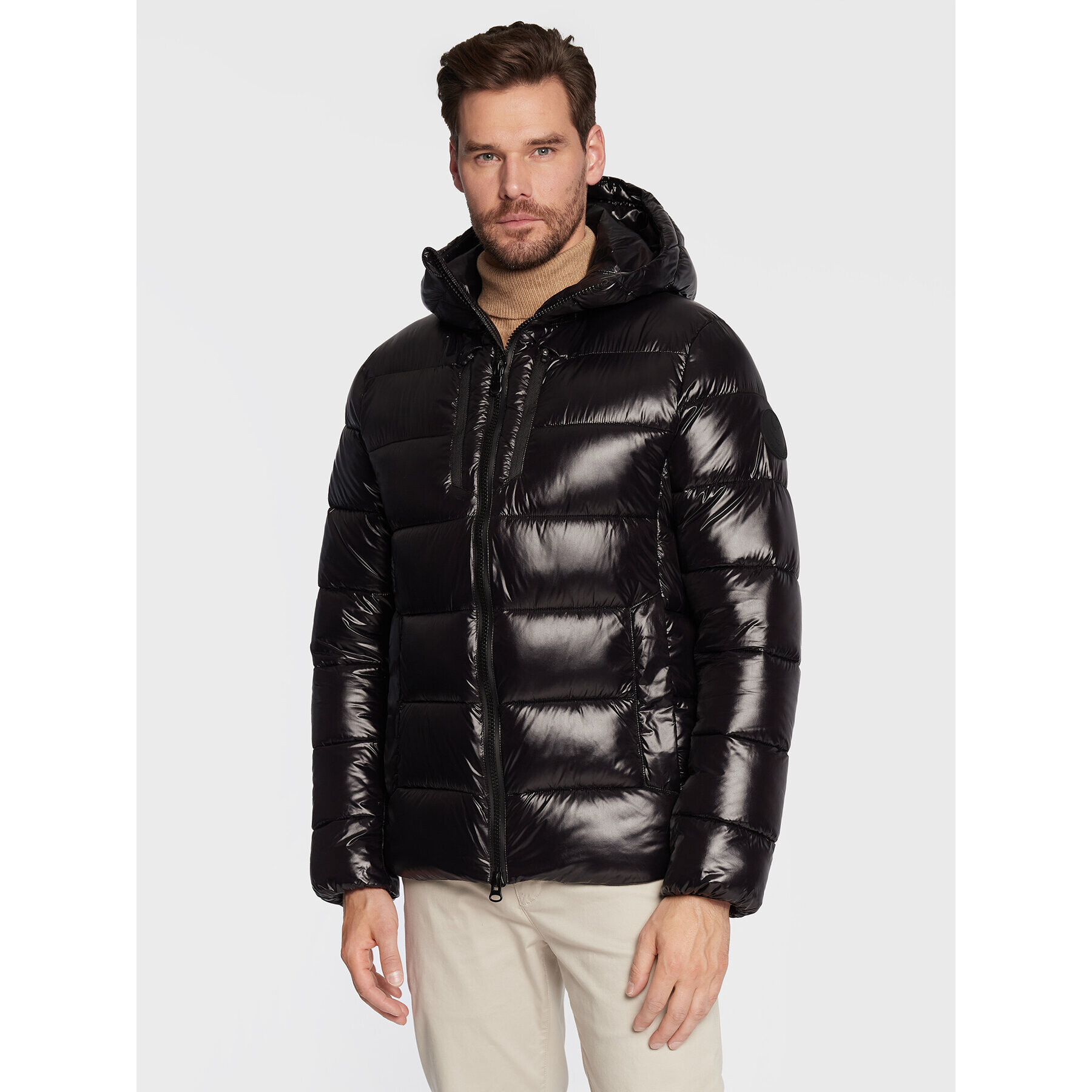 Save The Duck Пухено яке D30816M LUCK15 Черен Regular Fit - Pepit.bg