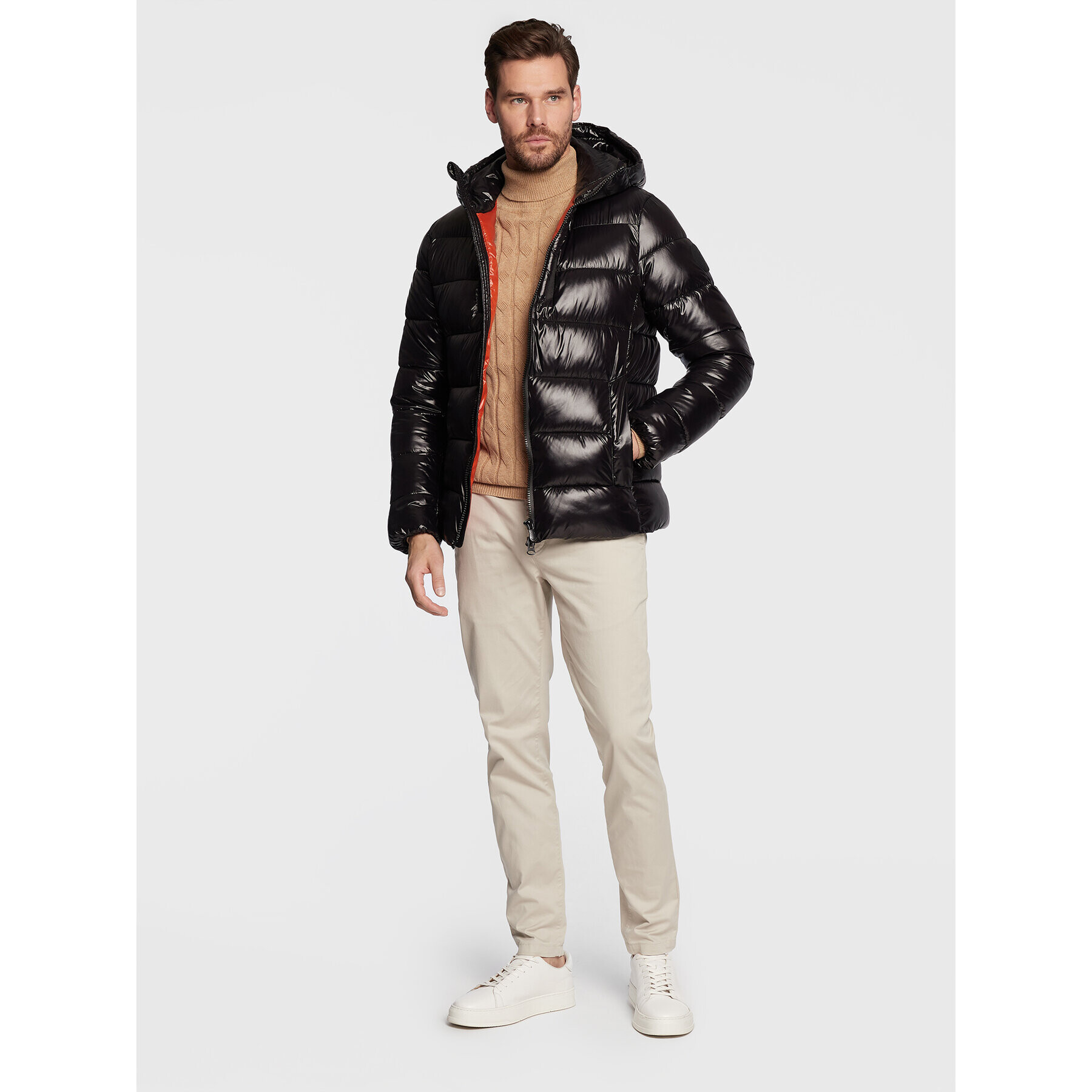 Save The Duck Пухено яке D30816M LUCK15 Черен Regular Fit - Pepit.bg