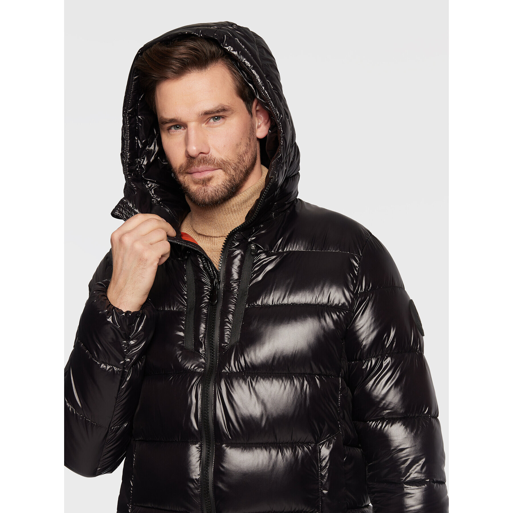Save The Duck Пухено яке D30816M LUCK15 Черен Regular Fit - Pepit.bg
