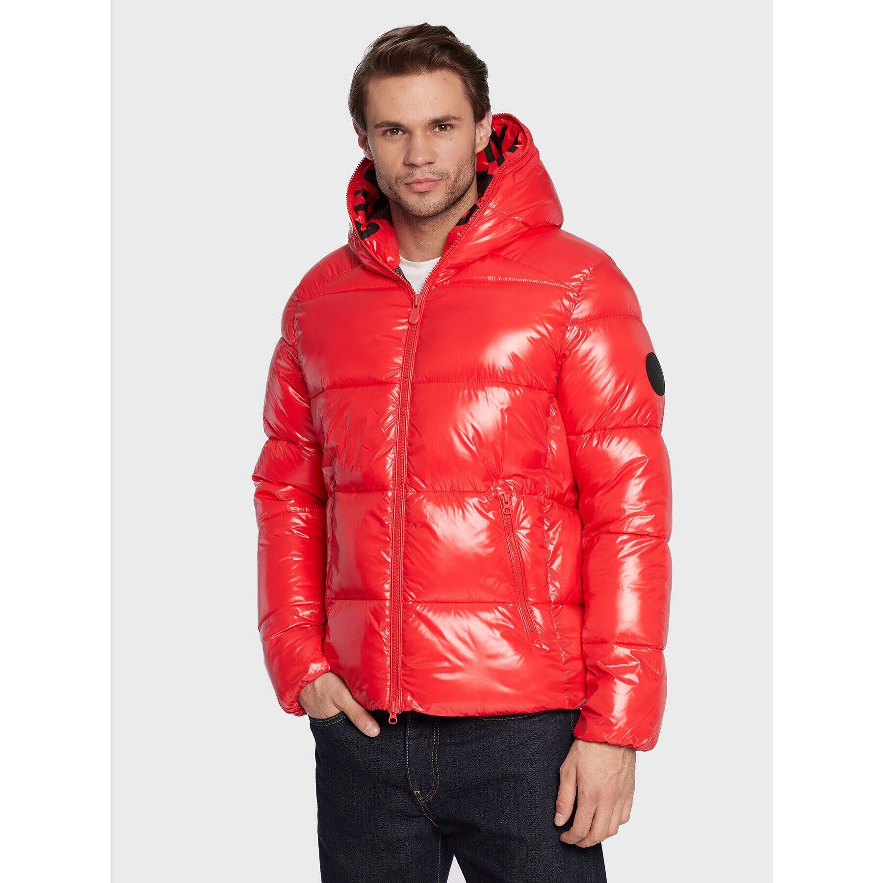 Save The Duck Пухено яке D31280M LUCK15 Червен Regular Fit - Pepit.bg