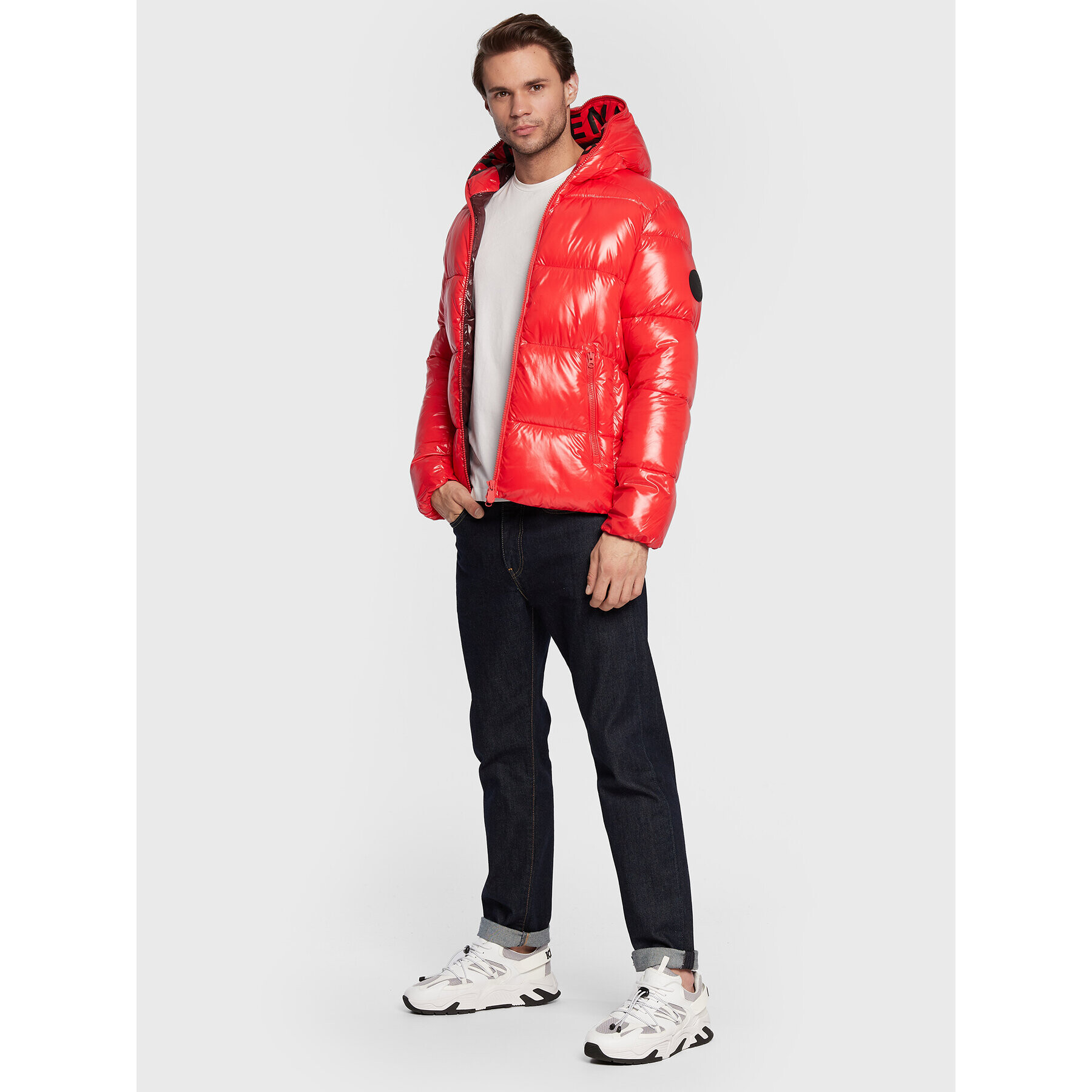 Save The Duck Пухено яке D31280M LUCK15 Червен Regular Fit - Pepit.bg