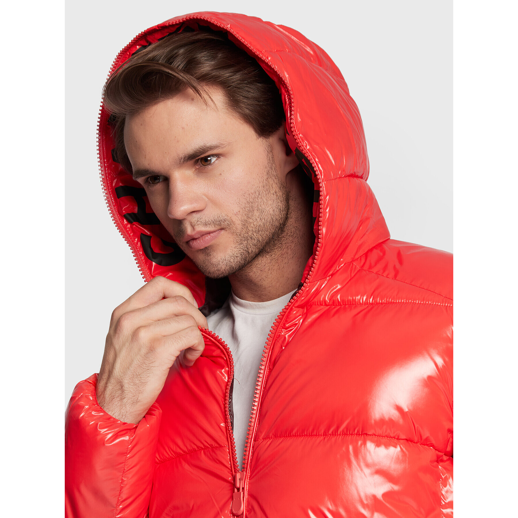Save The Duck Пухено яке D31280M LUCK15 Червен Regular Fit - Pepit.bg