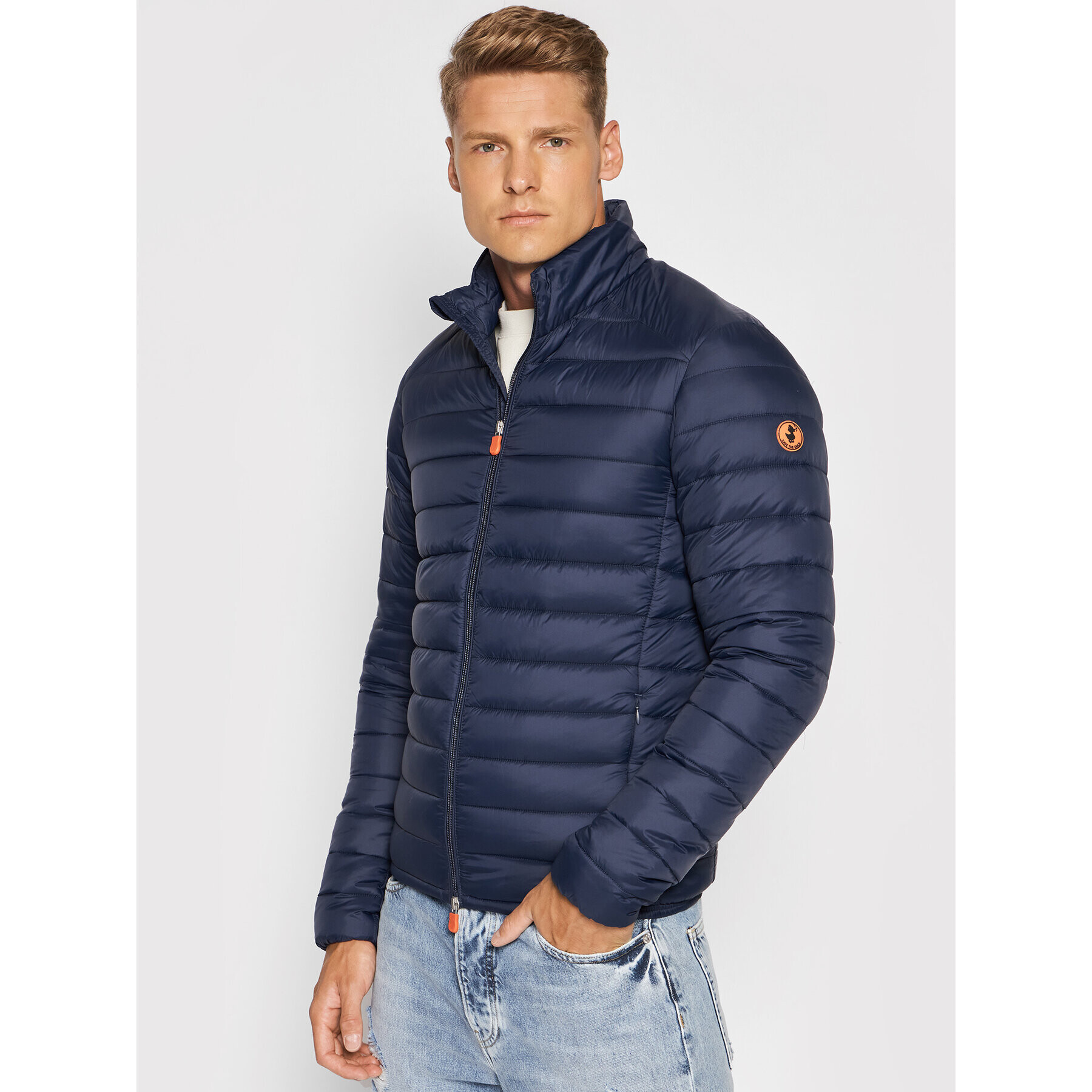 Save The Duck Пухено яке D32430M GIGA13 Тъмносин Regular Fit - Pepit.bg