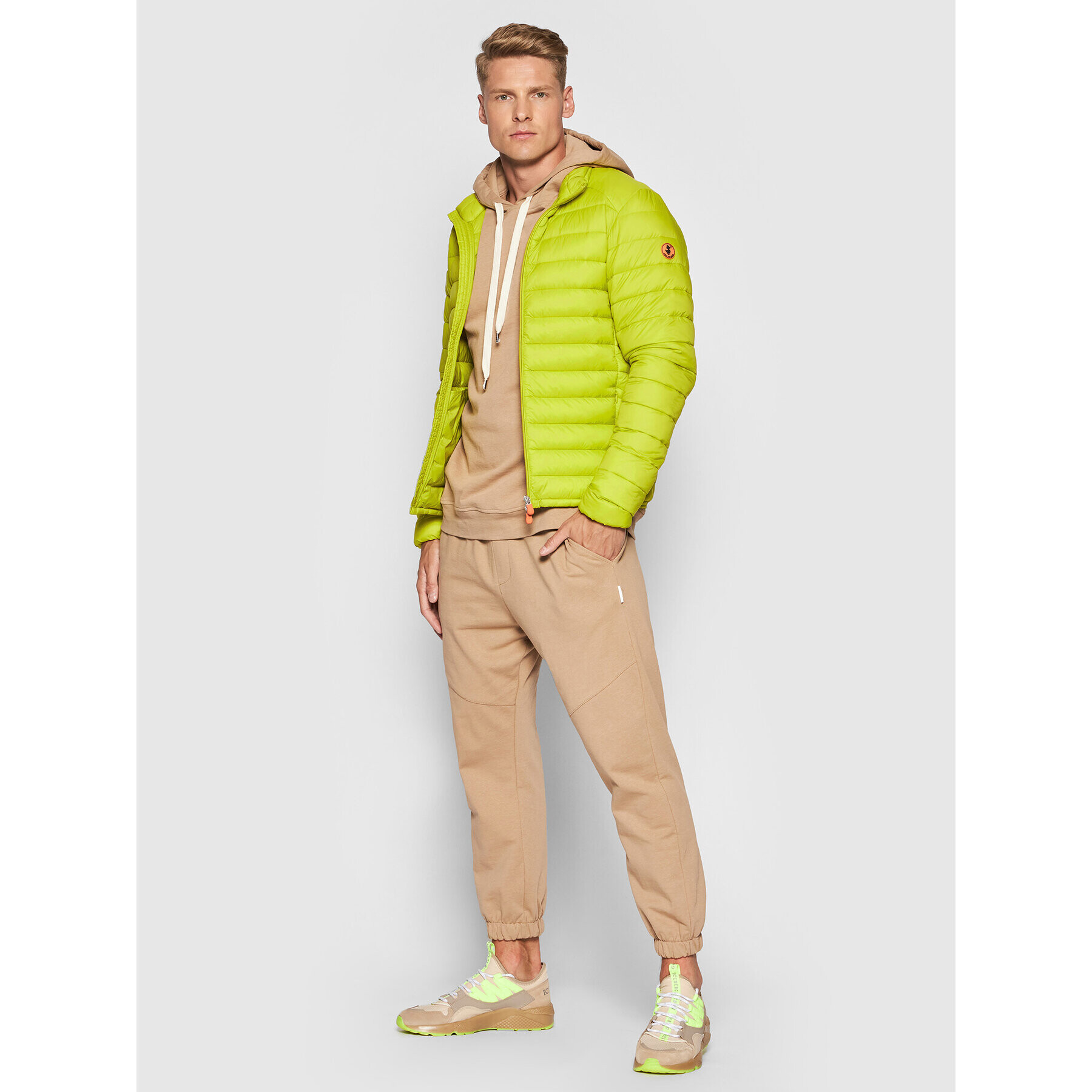 Save The Duck Пухено яке D32430M GIGA13 Зелен Regular Fit - Pepit.bg