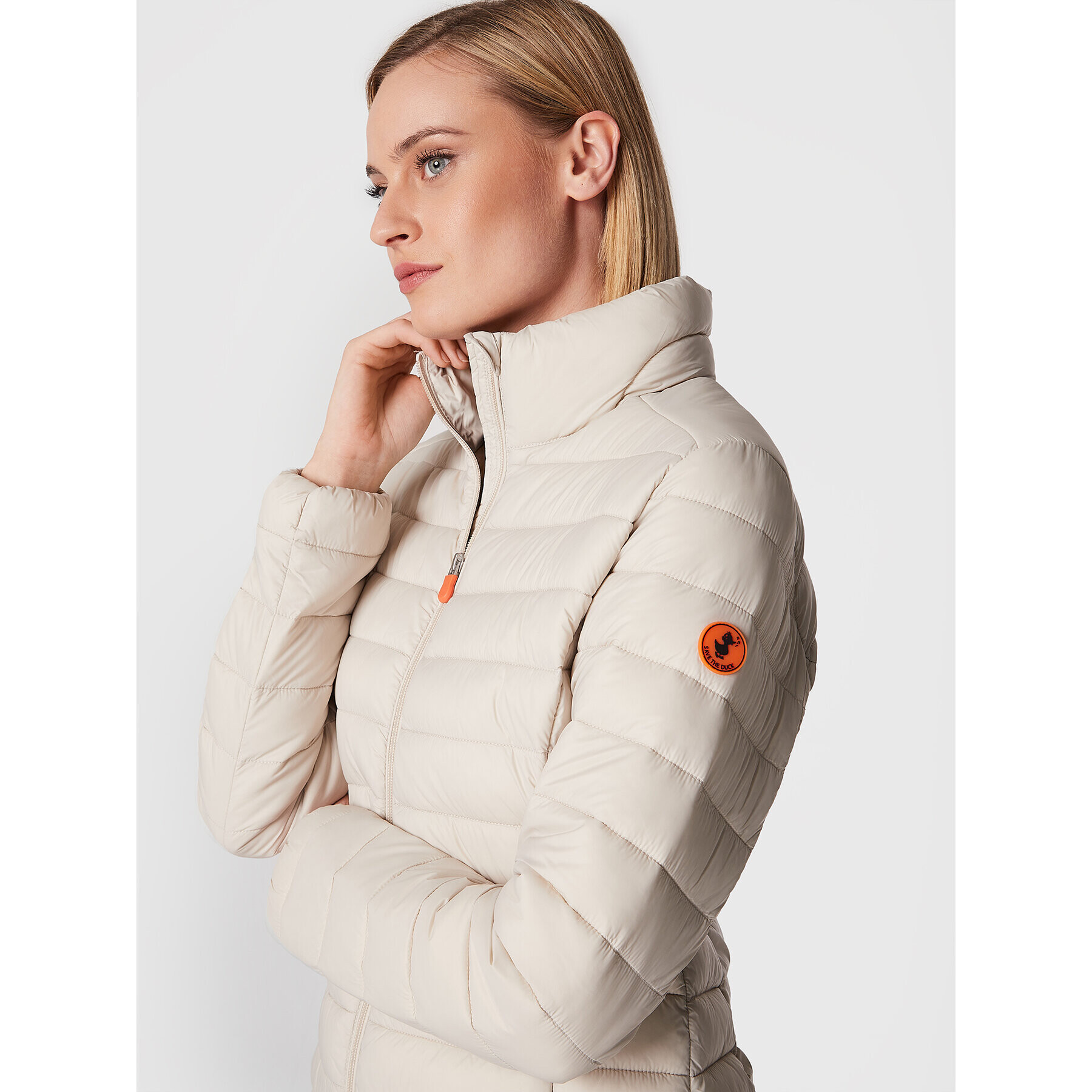Save The Duck Пухено яке D39760W GIGA15 Бежов Regular Fit - Pepit.bg