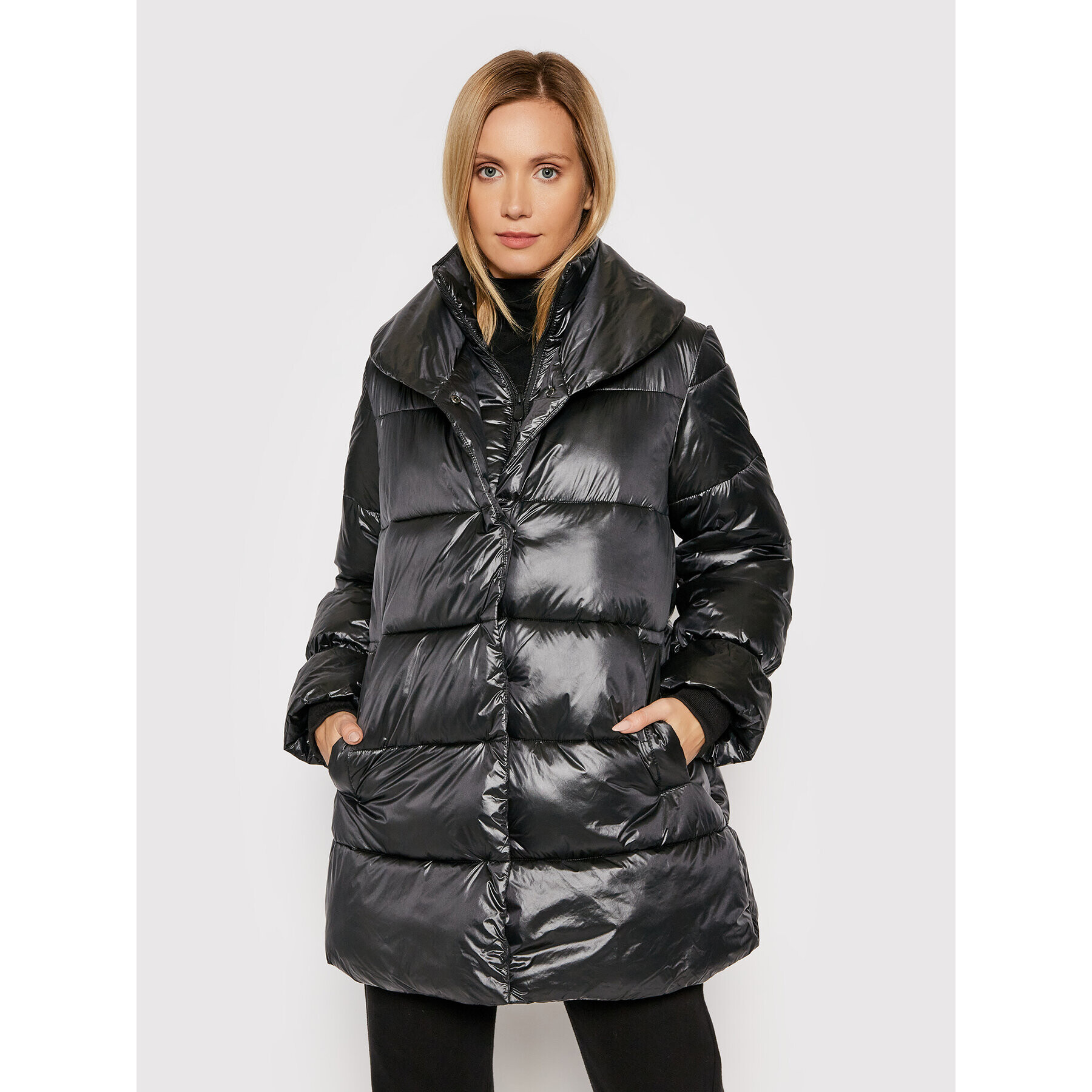 Save The Duck Пухено яке D40202W GLAM13 Черен Regular Fit - Pepit.bg