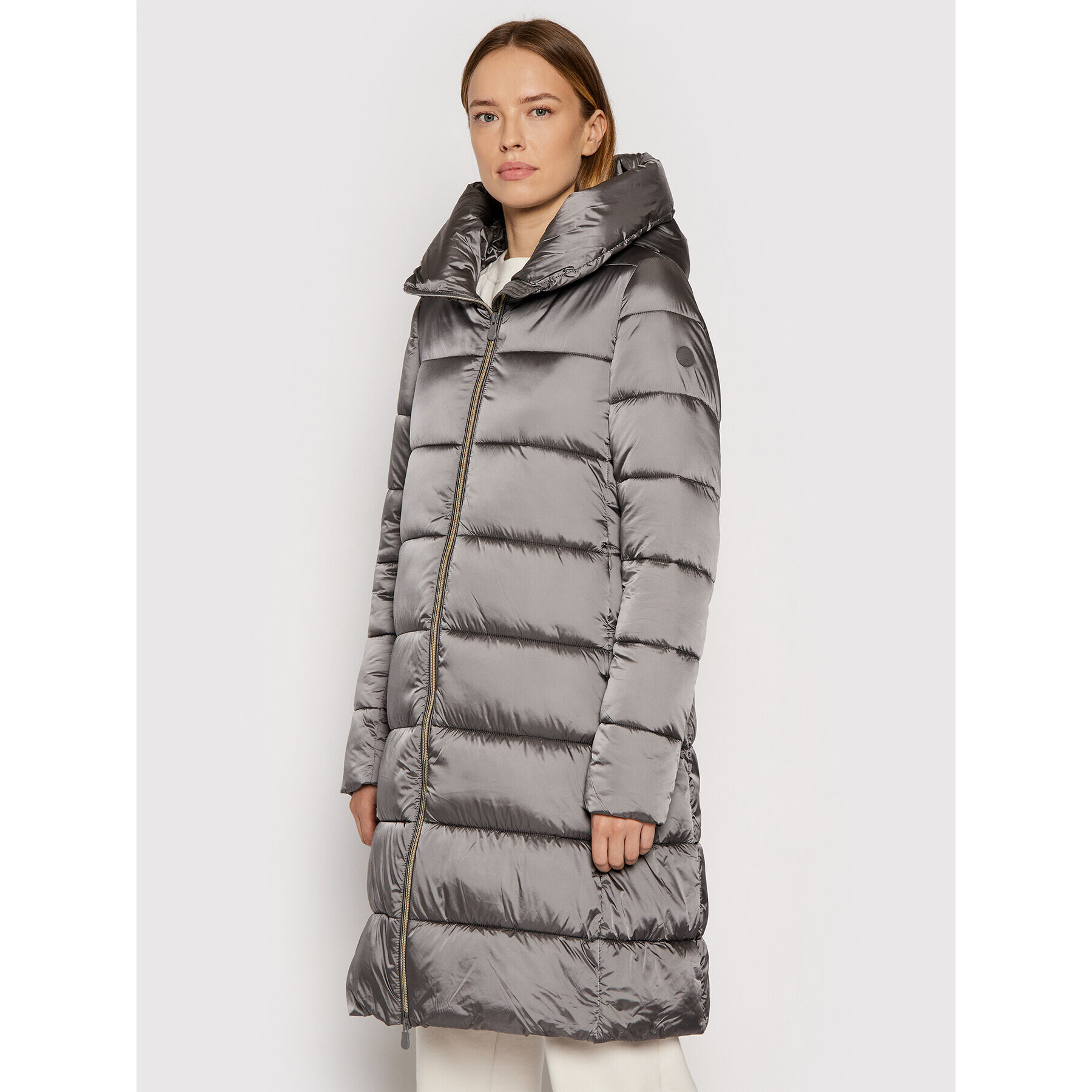 Save The Duck Пухено яке D40279W IRIS13 Сив Regular Fit - Pepit.bg