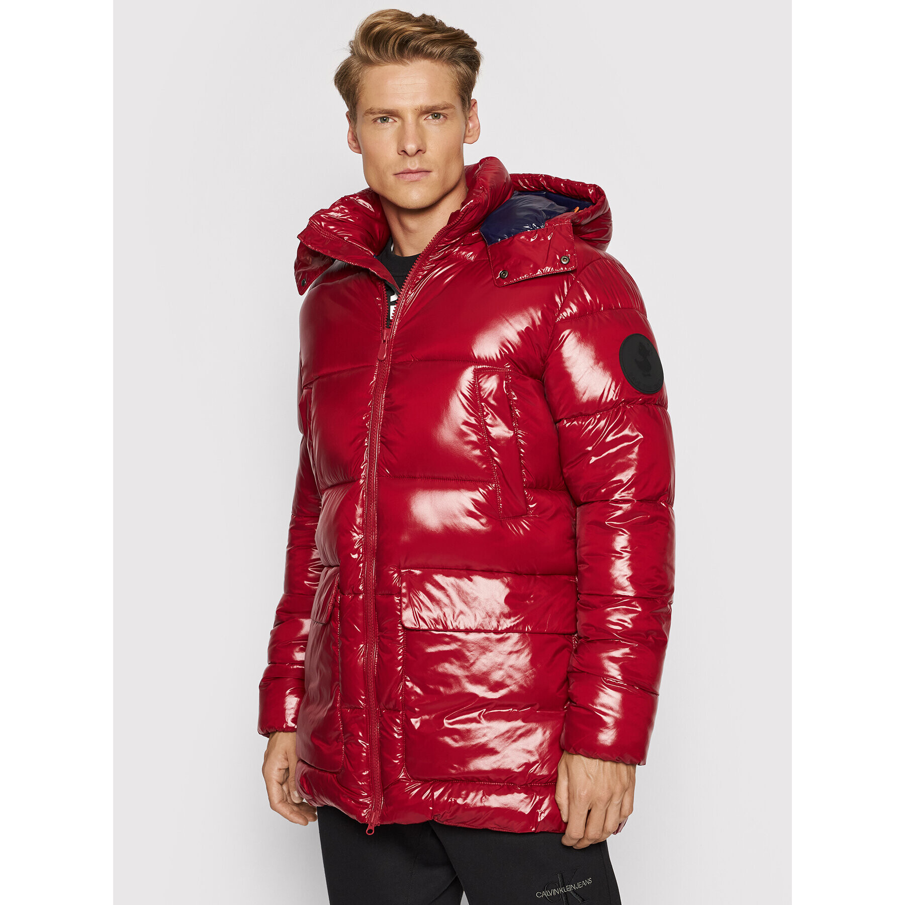 Save The Duck Пухено яке D40292M LUCK13 Червен Regular Fit - Pepit.bg
