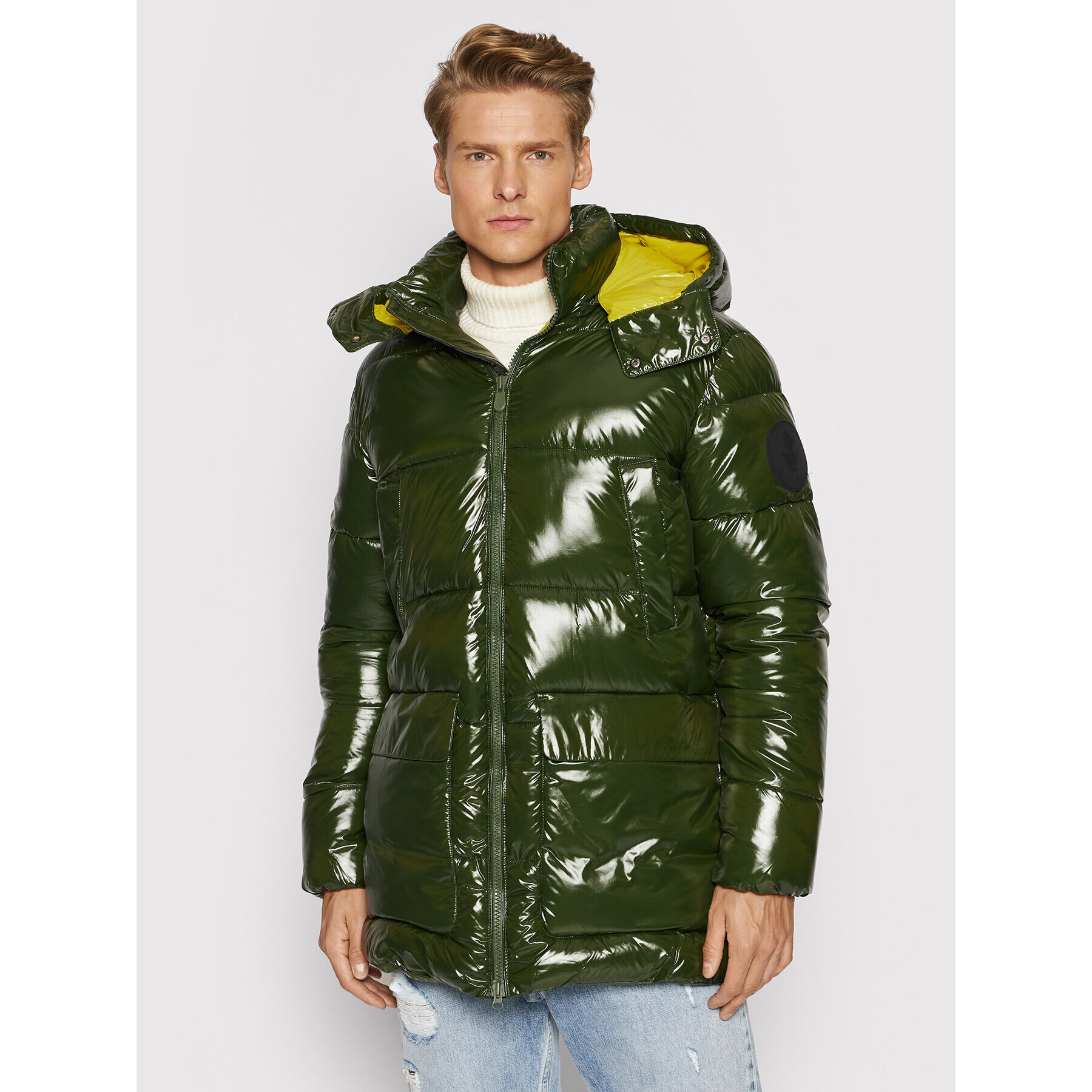 Save The Duck Пухено яке D40292M LUCK13 Зелен Regular Fit - Pepit.bg