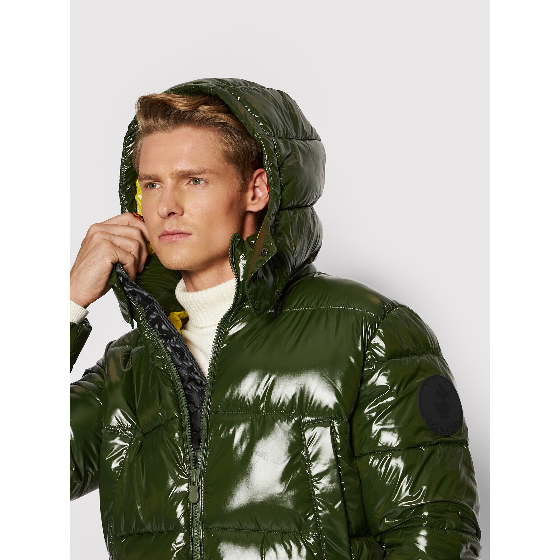Save The Duck Пухено яке D40292M LUCK13 Зелен Regular Fit - Pepit.bg