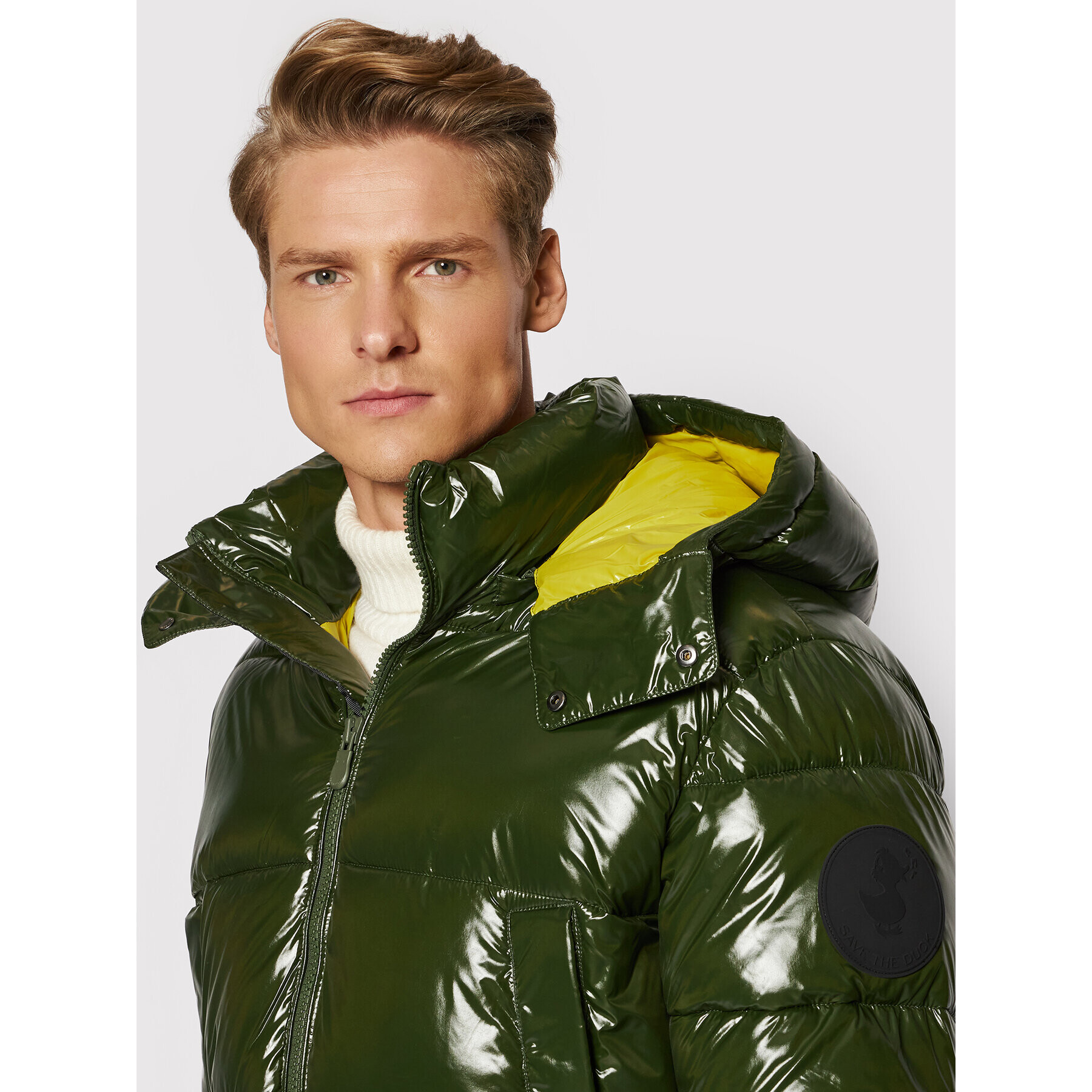 Save The Duck Пухено яке D40292M LUCK13 Зелен Regular Fit - Pepit.bg