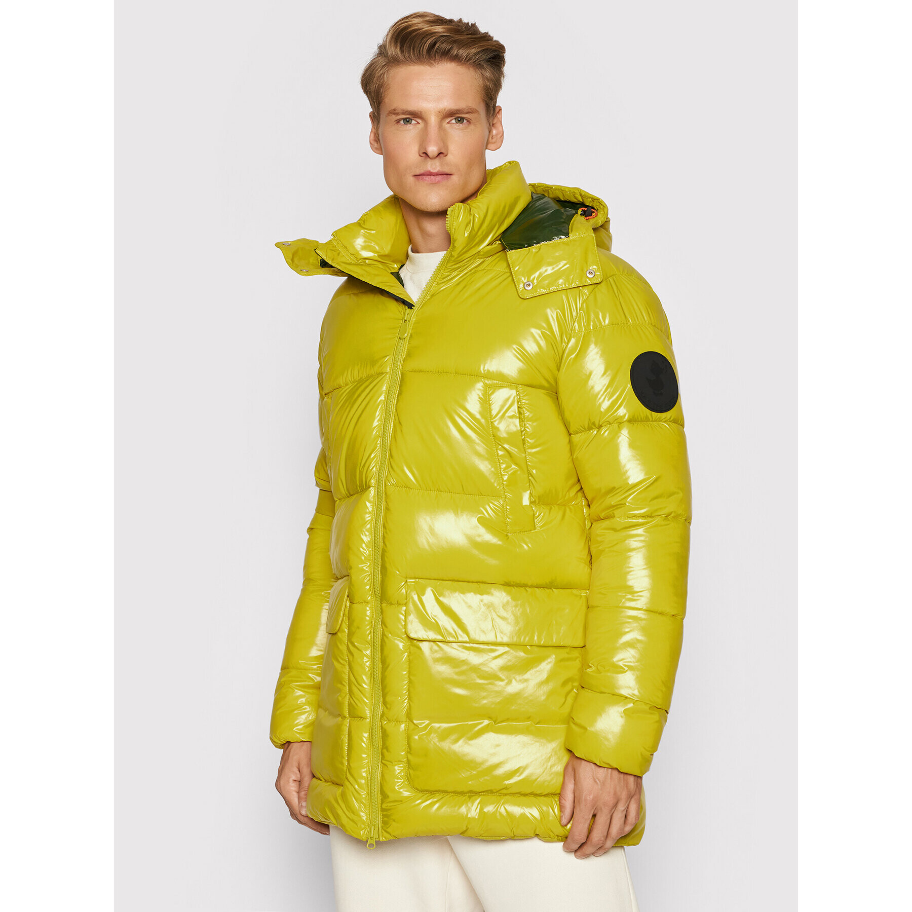 Save The Duck Пухено яке D40292M LUCK13 Жълт Regular Fit - Pepit.bg