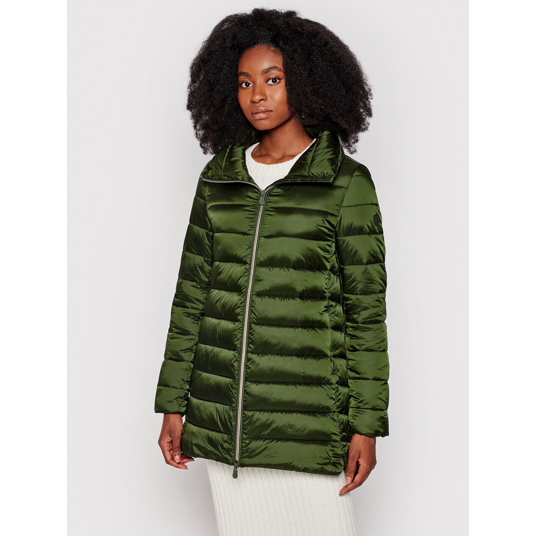 Save The Duck Пухено яке D43620W IRIS13 Зелен Regular Fit - Pepit.bg