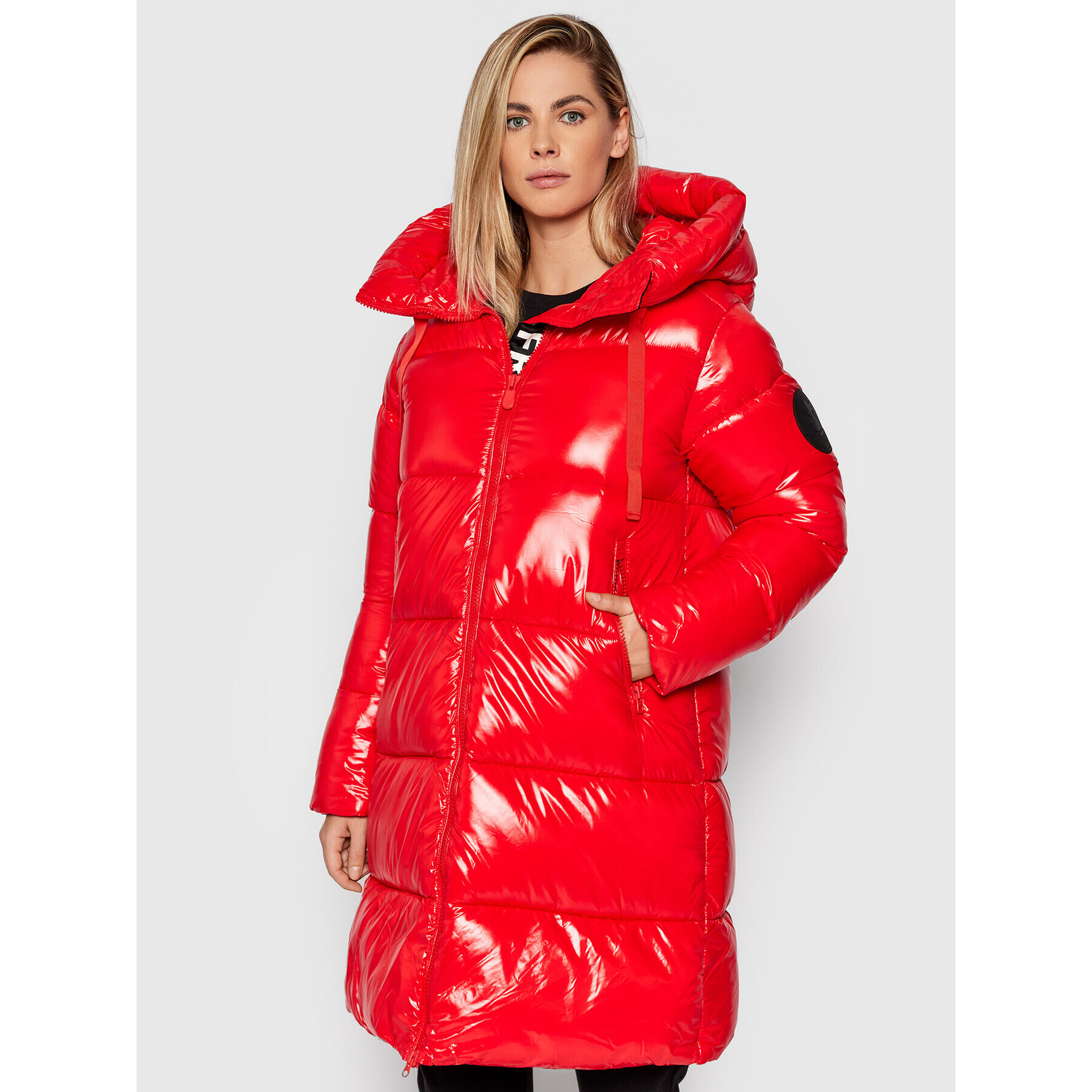 Save The Duck Пухено яке D45510W LUCK13 Червен Regular Fit - Pepit.bg