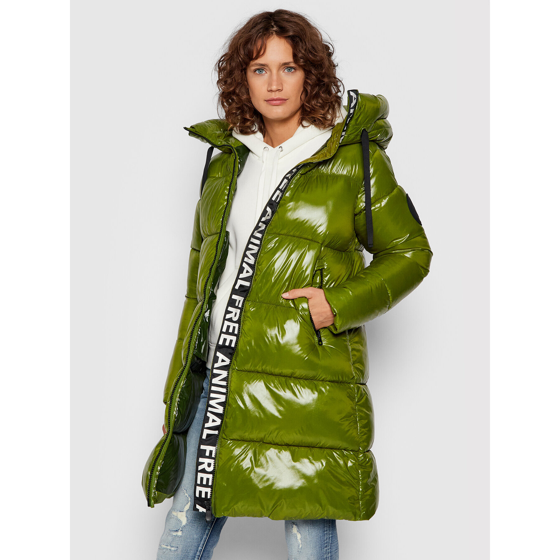 Save The Duck Пухено яке D45510W LUCK13 Зелен Regular Fit - Pepit.bg