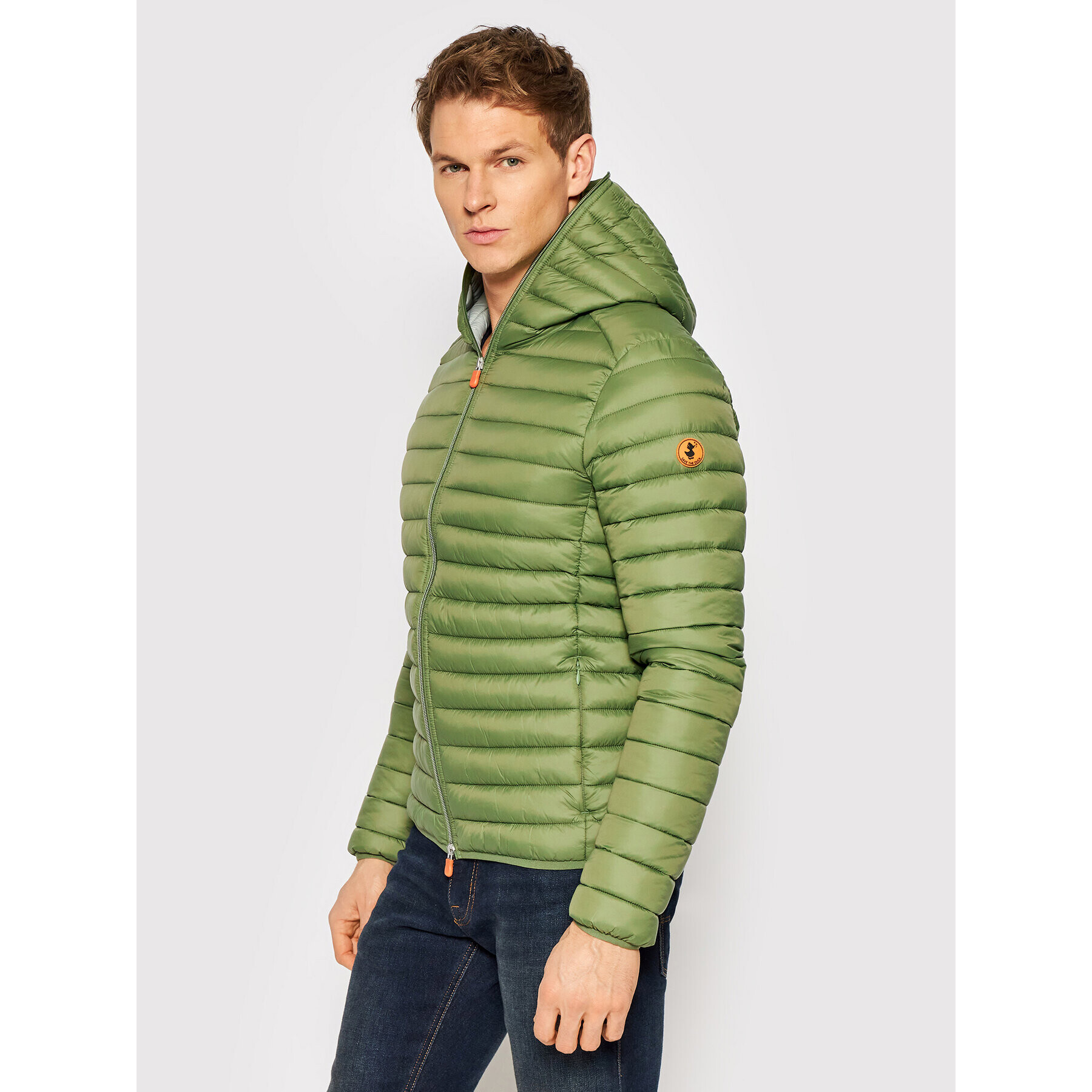 Save The Duck Пухено яке D30650M GIGA14 Зелен Regular Fit - Pepit.bg