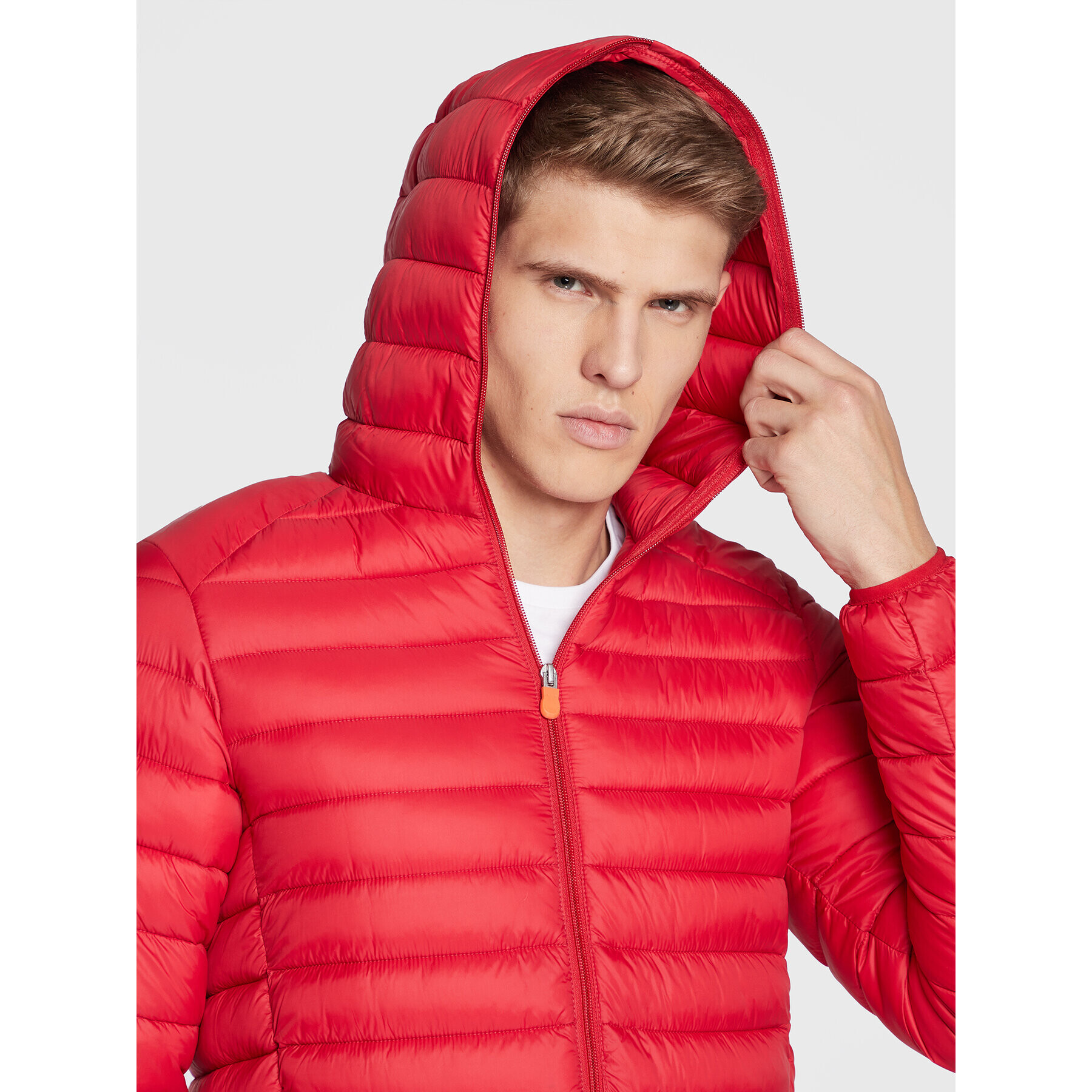 Save The Duck Пухено яке D30650M GIGA15 Червен Regular Fit - Pepit.bg