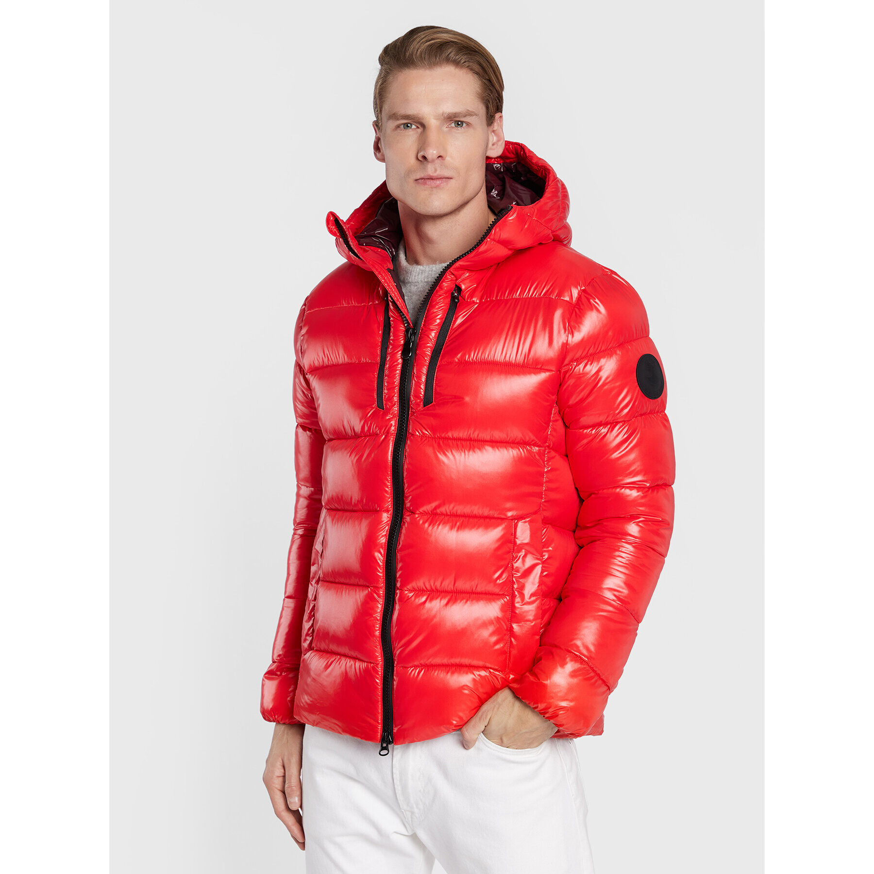 Save The Duck Пухено яке D30816M LUCK15 Червен Regular Fit - Pepit.bg