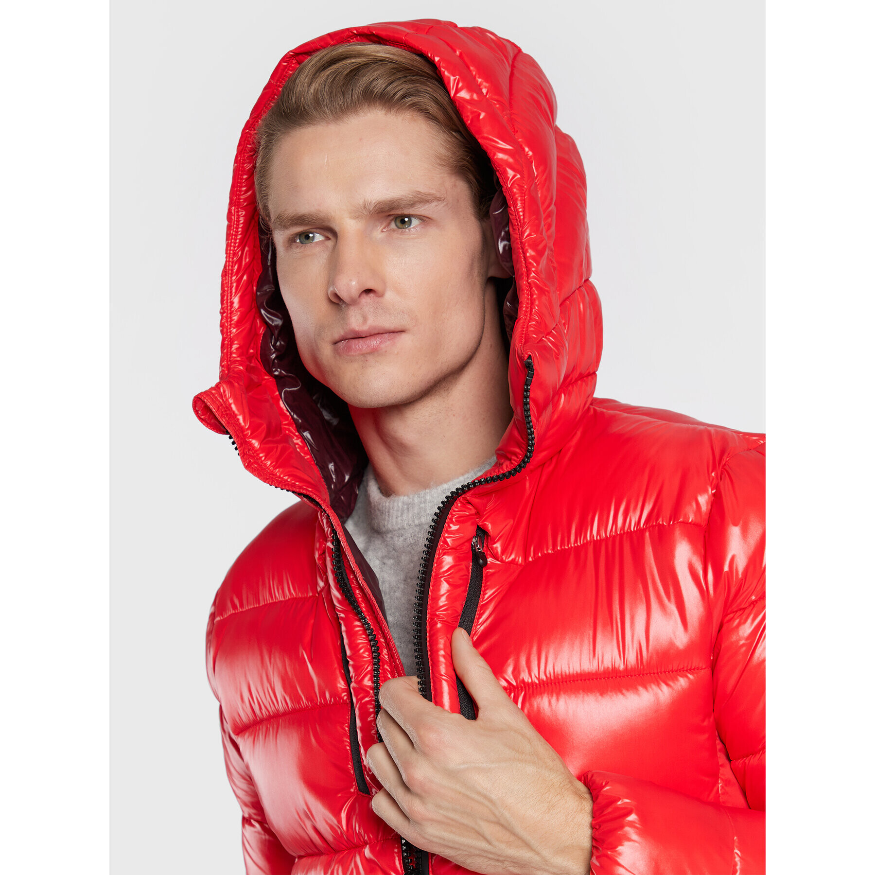 Save The Duck Пухено яке D30816M LUCK15 Червен Regular Fit - Pepit.bg