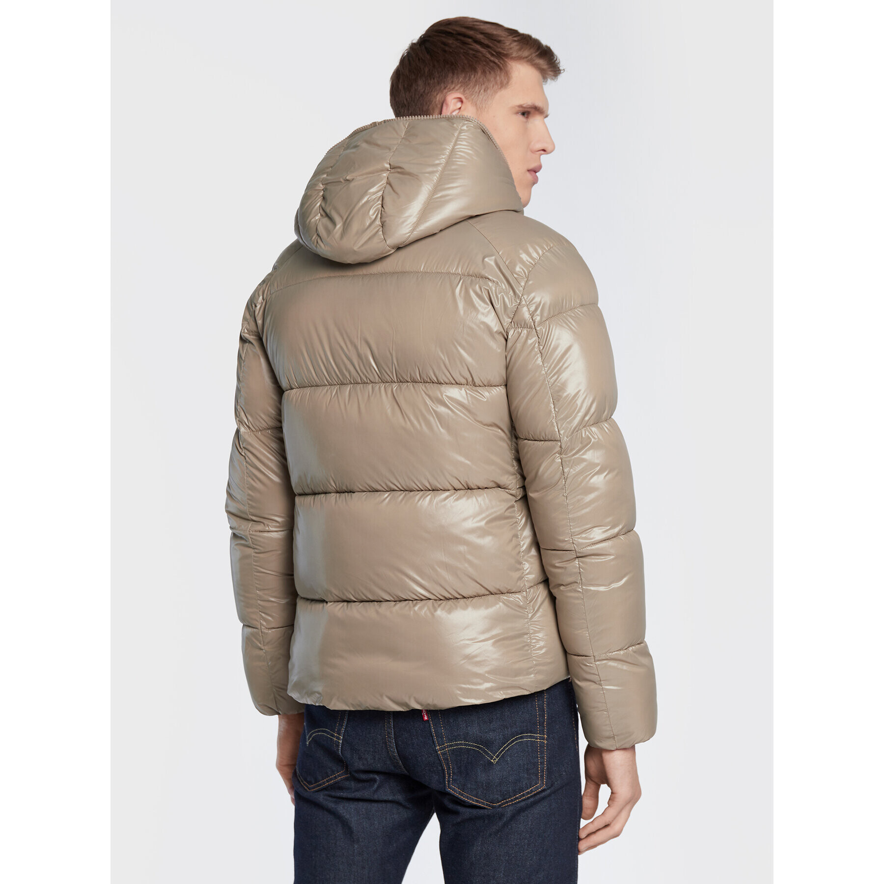 Save The Duck Пухено яке D31280M LUCK15 Бежов Regular Fit - Pepit.bg