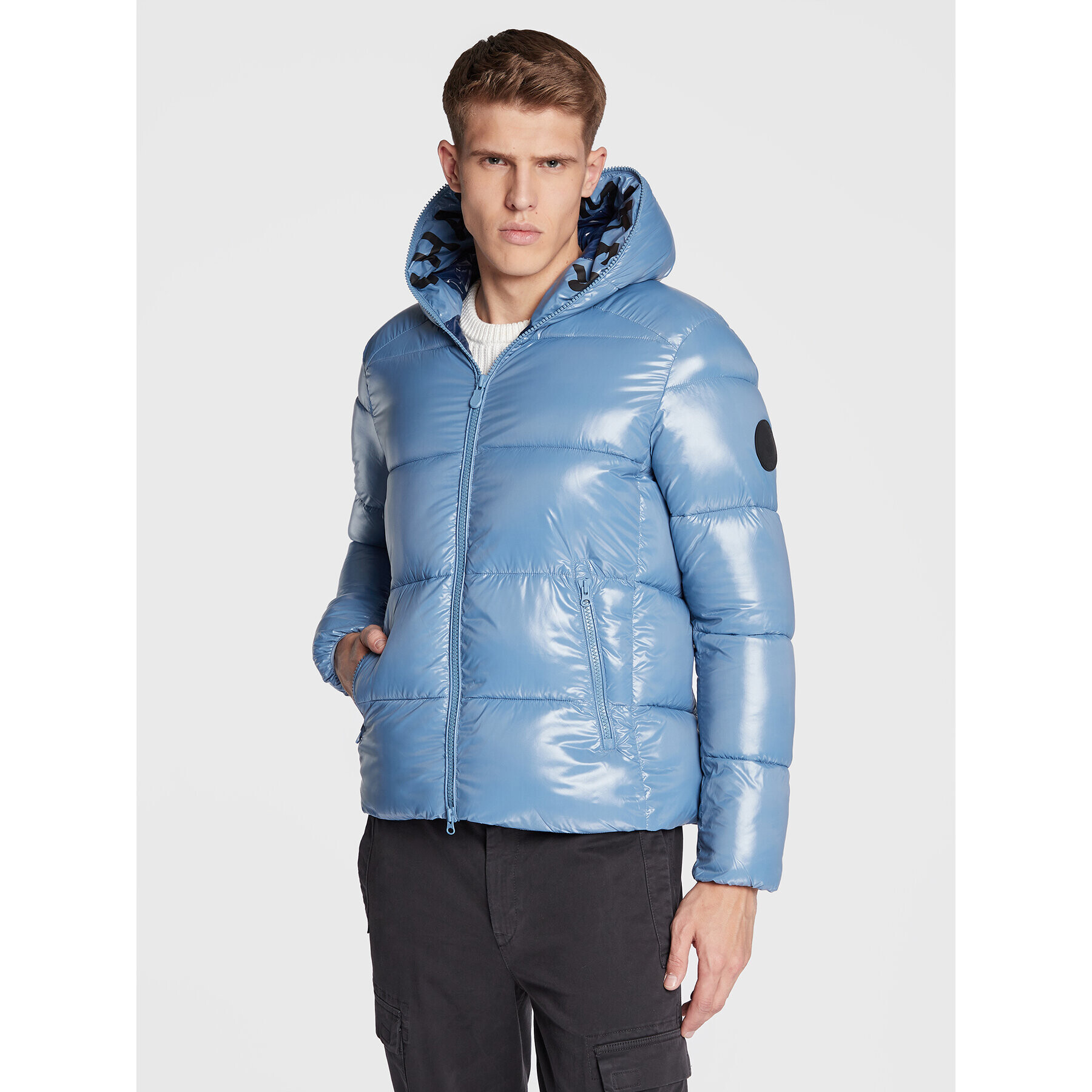 Save The Duck Пухено яке D31280M LUCK15 Син Regular Fit - Pepit.bg