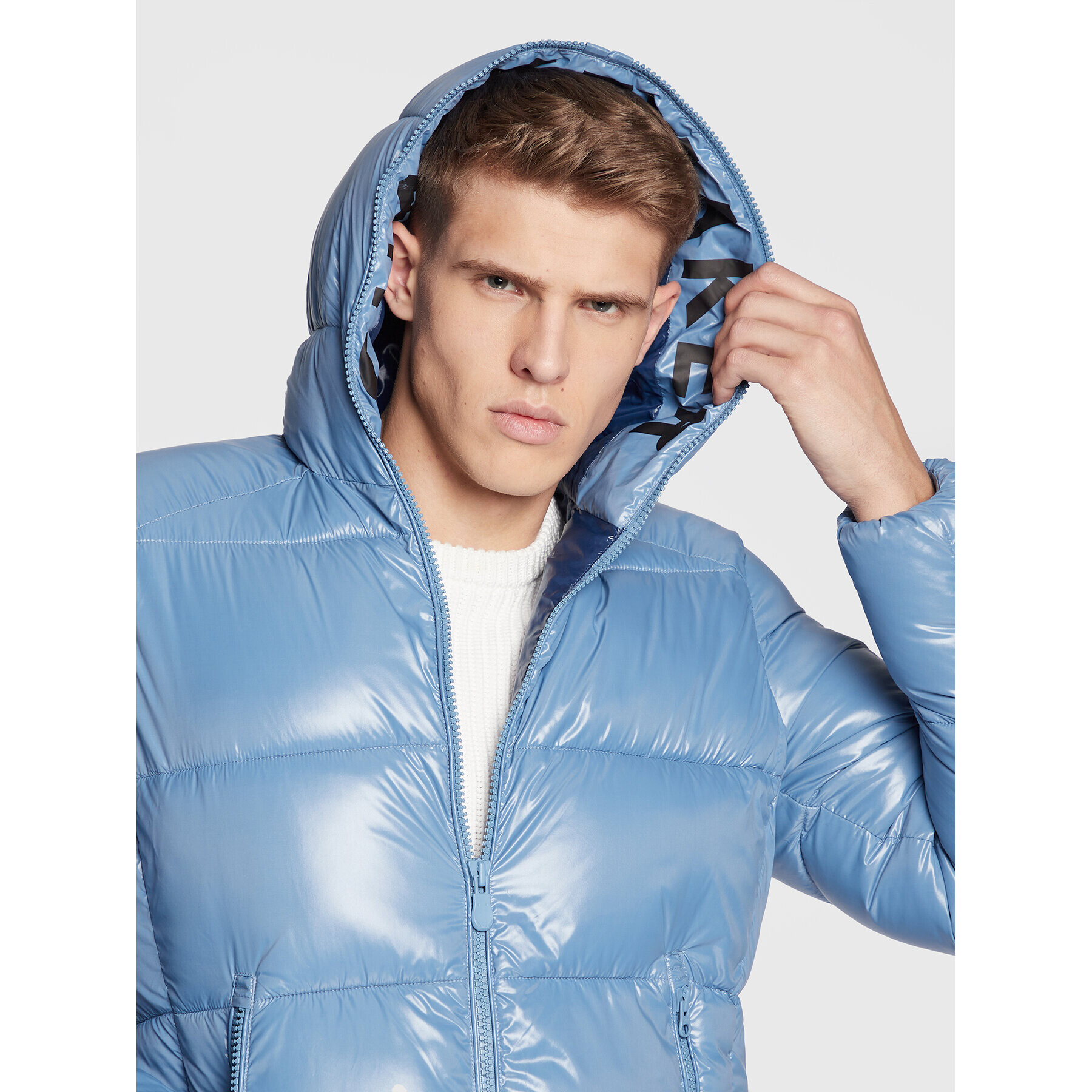 Save The Duck Пухено яке D31280M LUCK15 Син Regular Fit - Pepit.bg