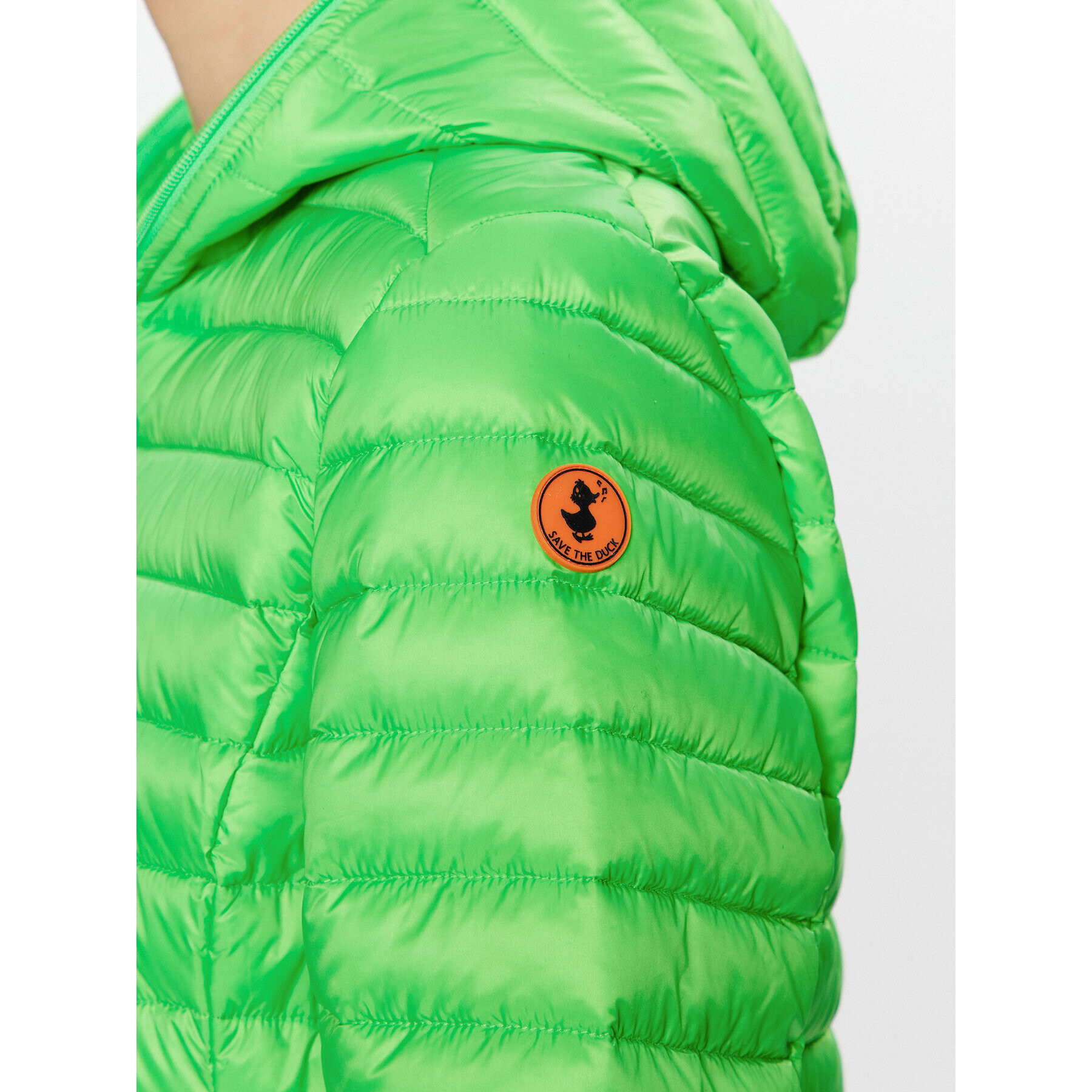 Save The Duck Пухено яке D33620W FLUO16 Зелен Regular Fit - Pepit.bg