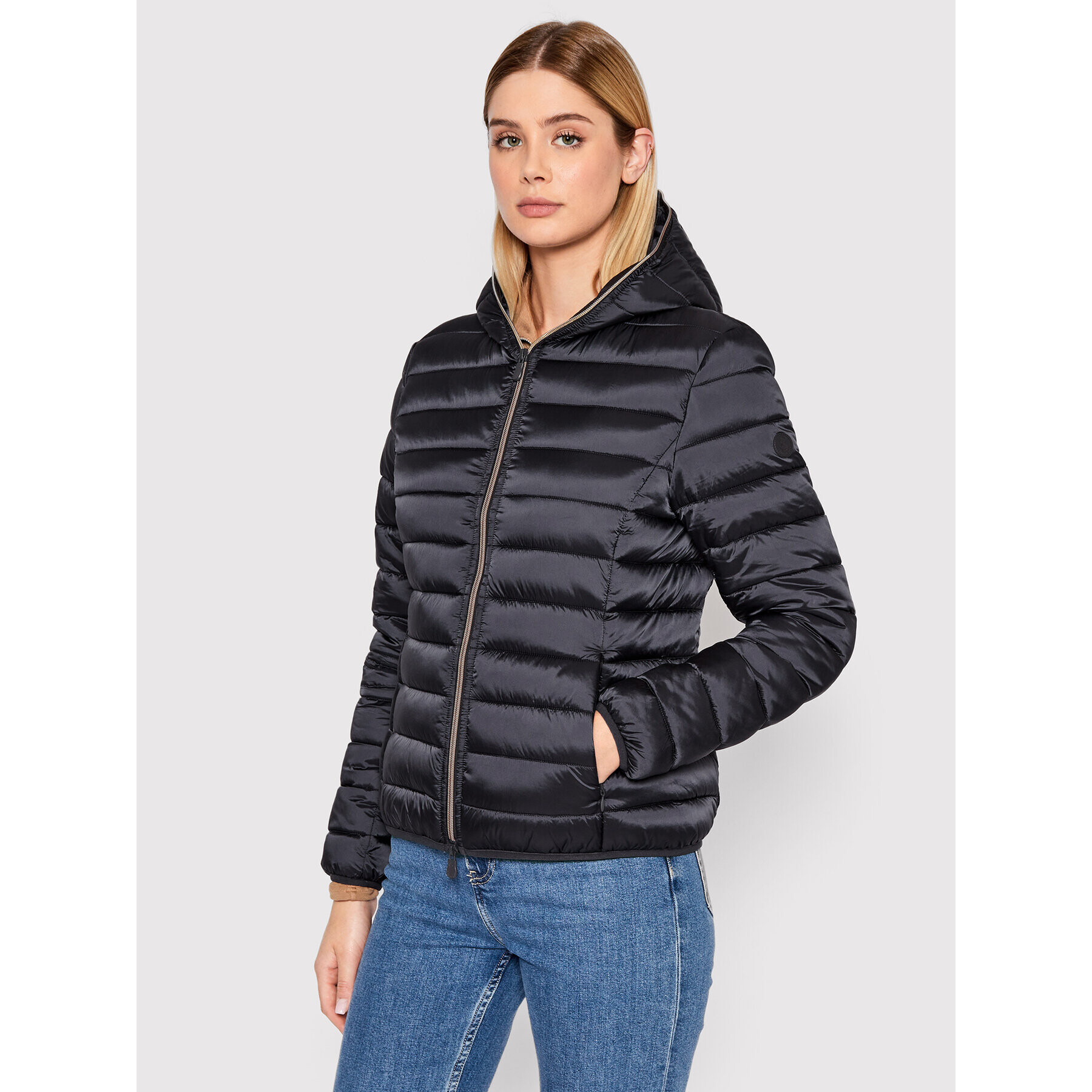 Save The Duck Пухено яке D33620W IRIS15 Сив Regular Fit - Pepit.bg