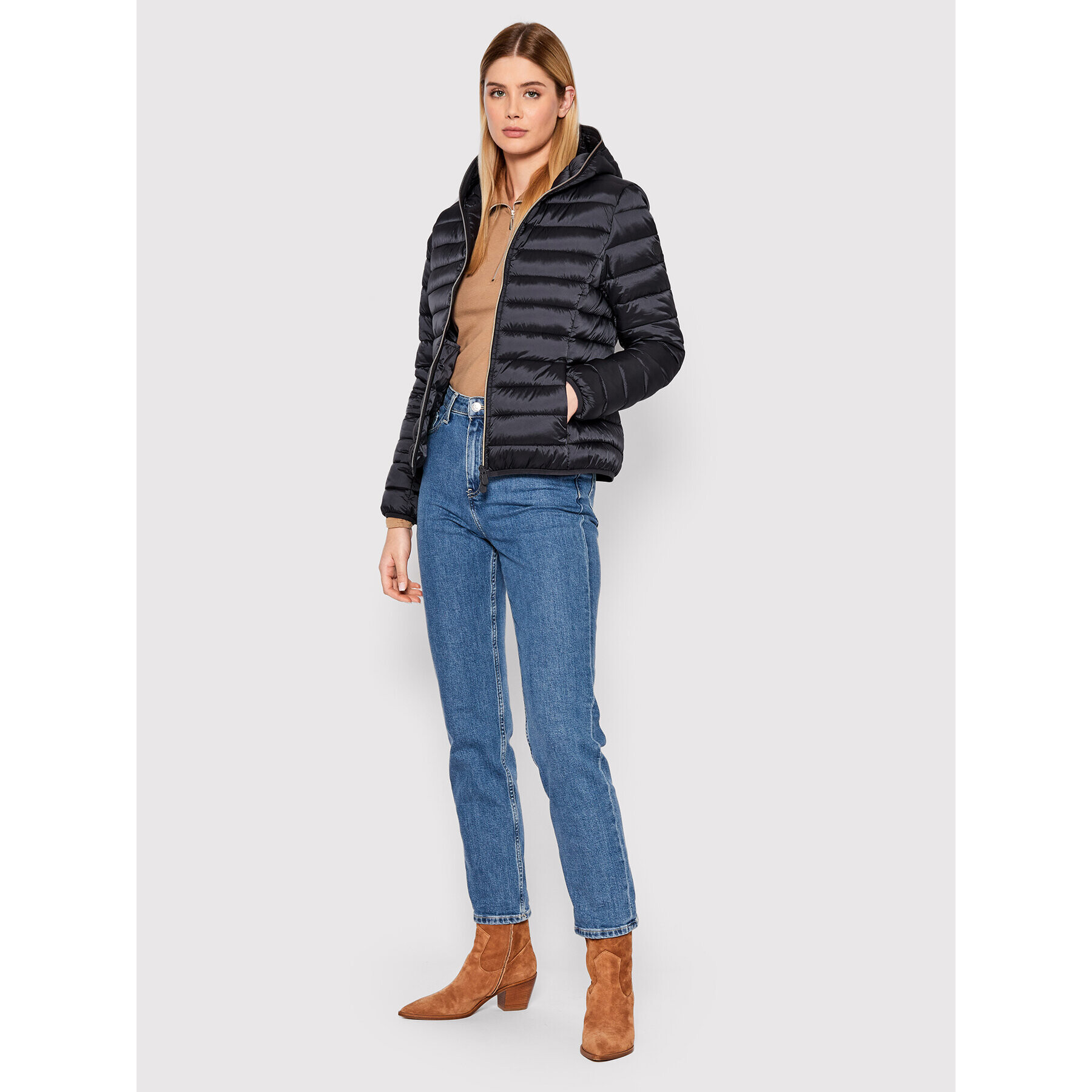 Save The Duck Пухено яке D33620W IRIS15 Сив Regular Fit - Pepit.bg