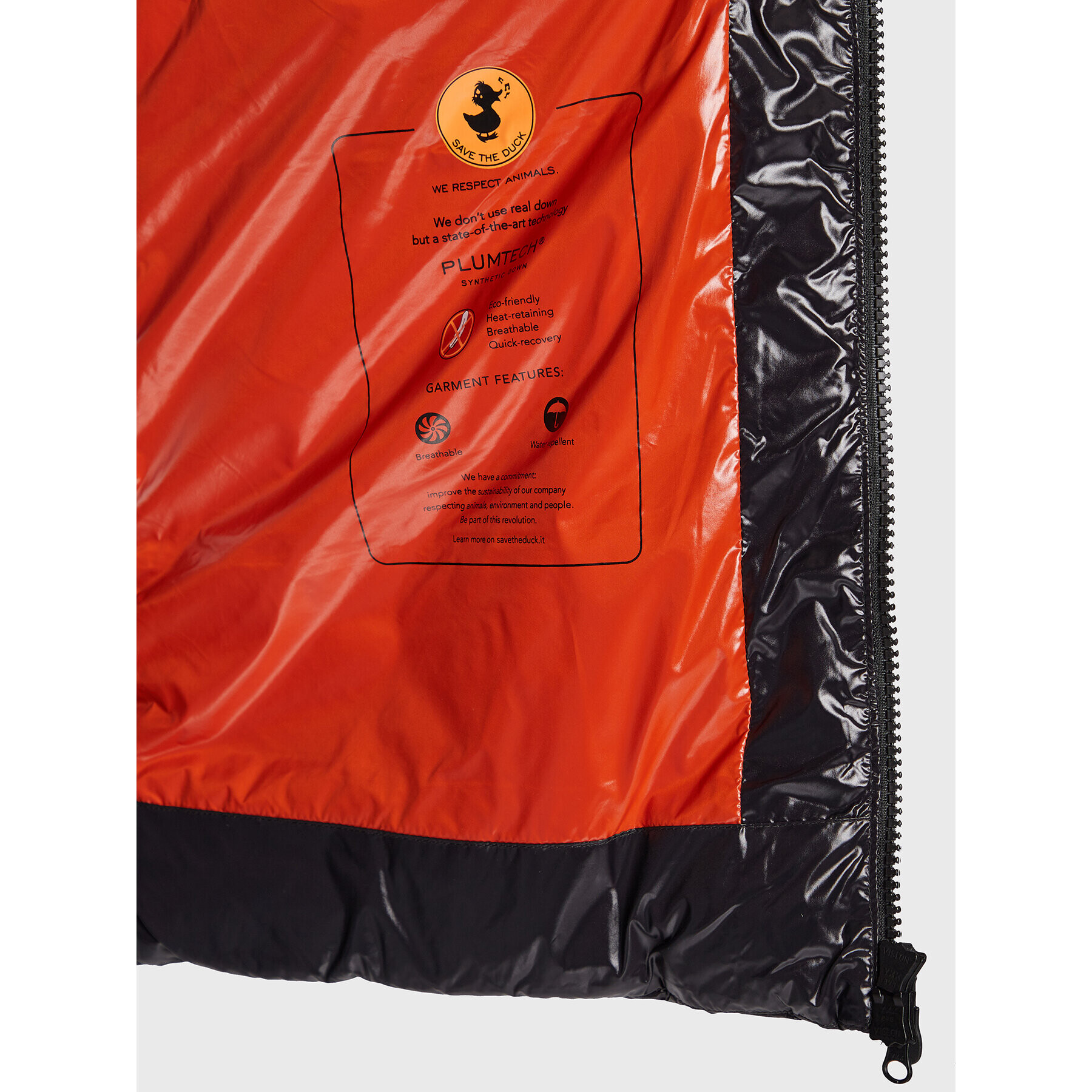 Save The Duck Пухено яке D40292M-LUCK15 Черен Regular Fit - Pepit.bg