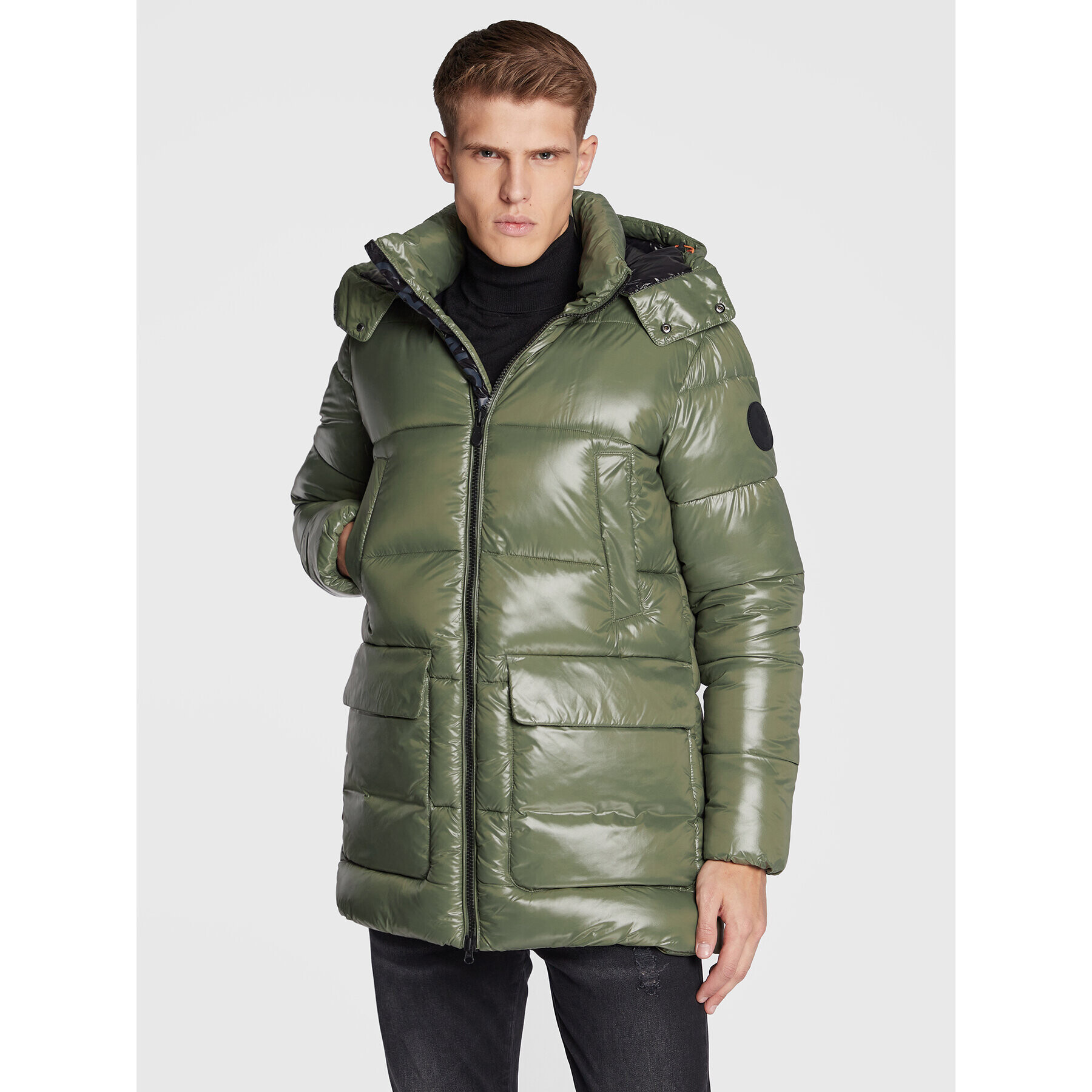 Save The Duck Пухено яке D40292M LUCK15 Зелен Regular Fit - Pepit.bg