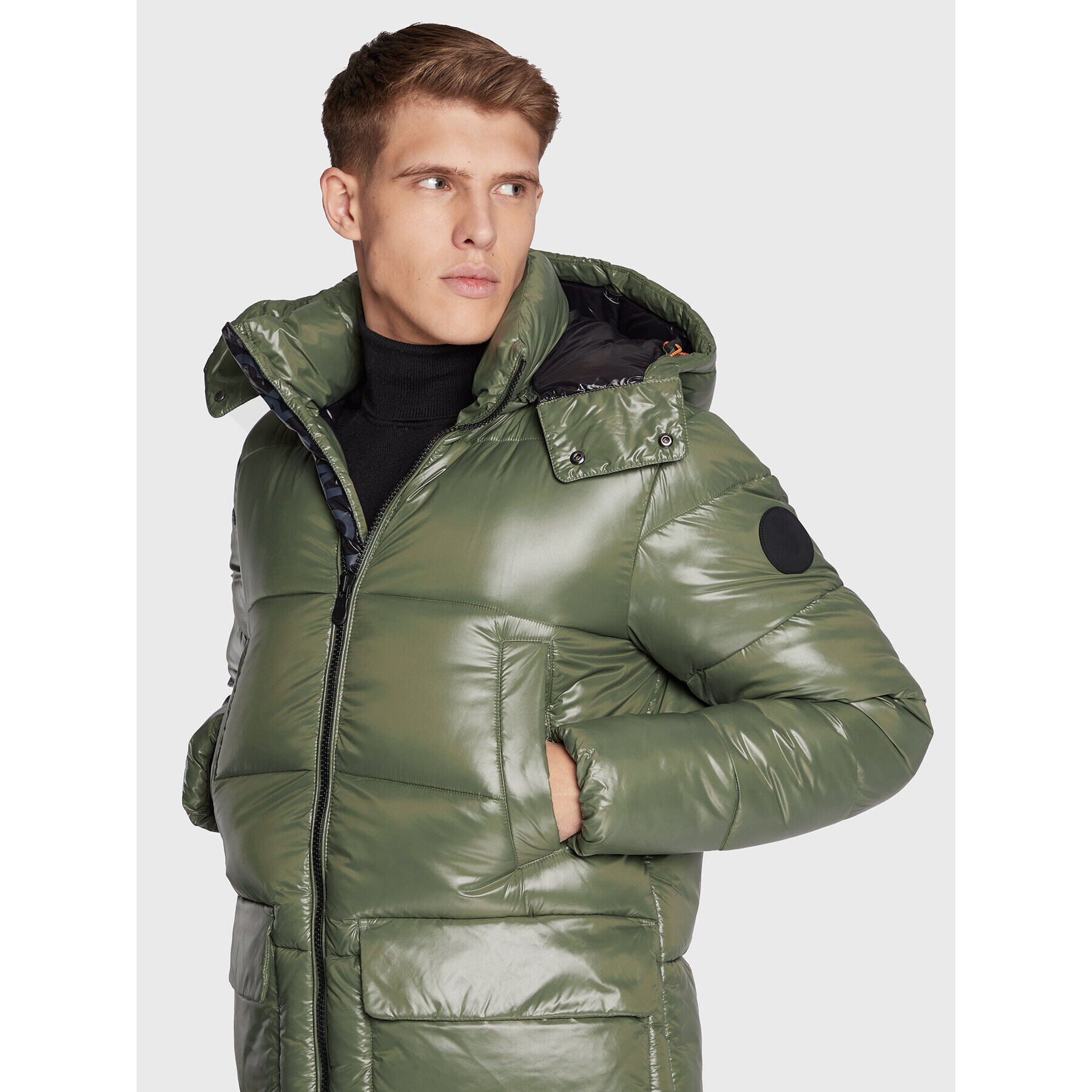 Save The Duck Пухено яке D40292M LUCK15 Зелен Regular Fit - Pepit.bg
