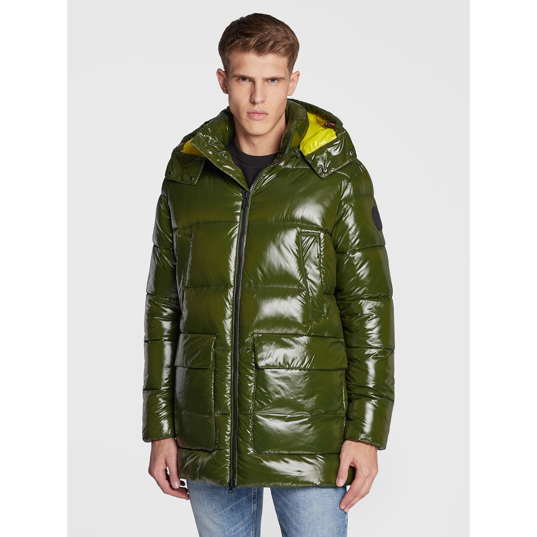 Save The Duck Пухено яке D40292M LUCK15 Зелен Regular Fit - Pepit.bg