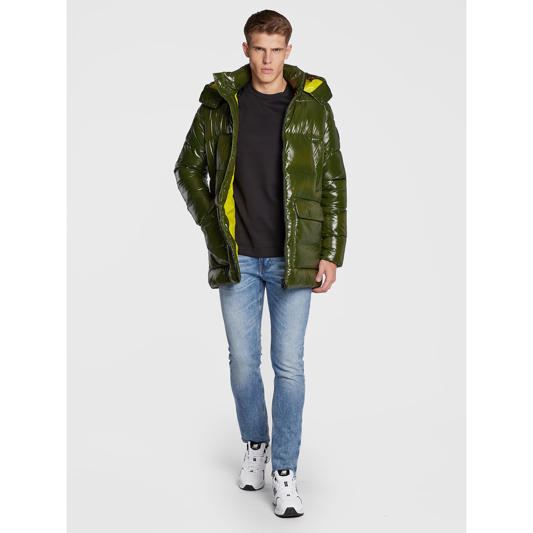 Save The Duck Пухено яке D40292M LUCK15 Зелен Regular Fit - Pepit.bg