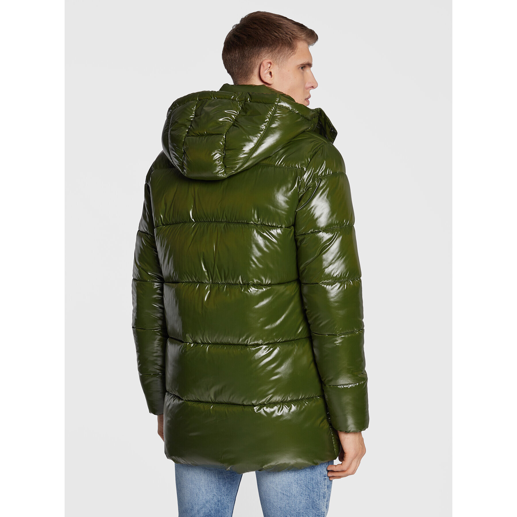 Save The Duck Пухено яке D40292M LUCK15 Зелен Regular Fit - Pepit.bg