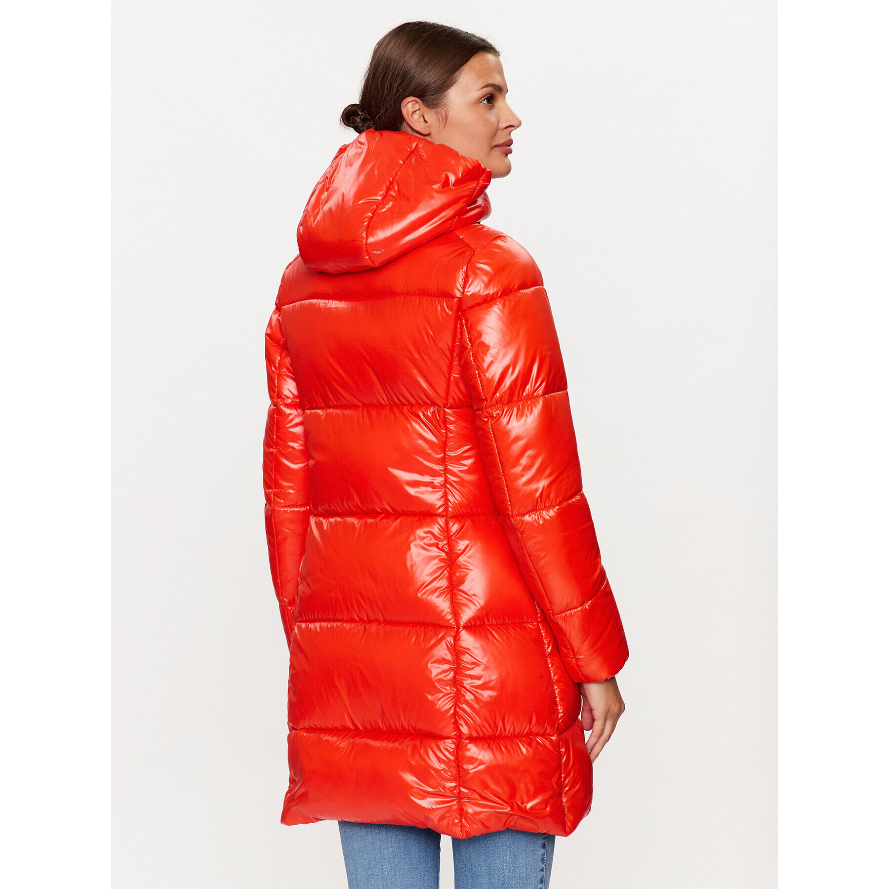 Save The Duck Пухено яке D45650W-LUCK17 Червен Regular Fit - Pepit.bg