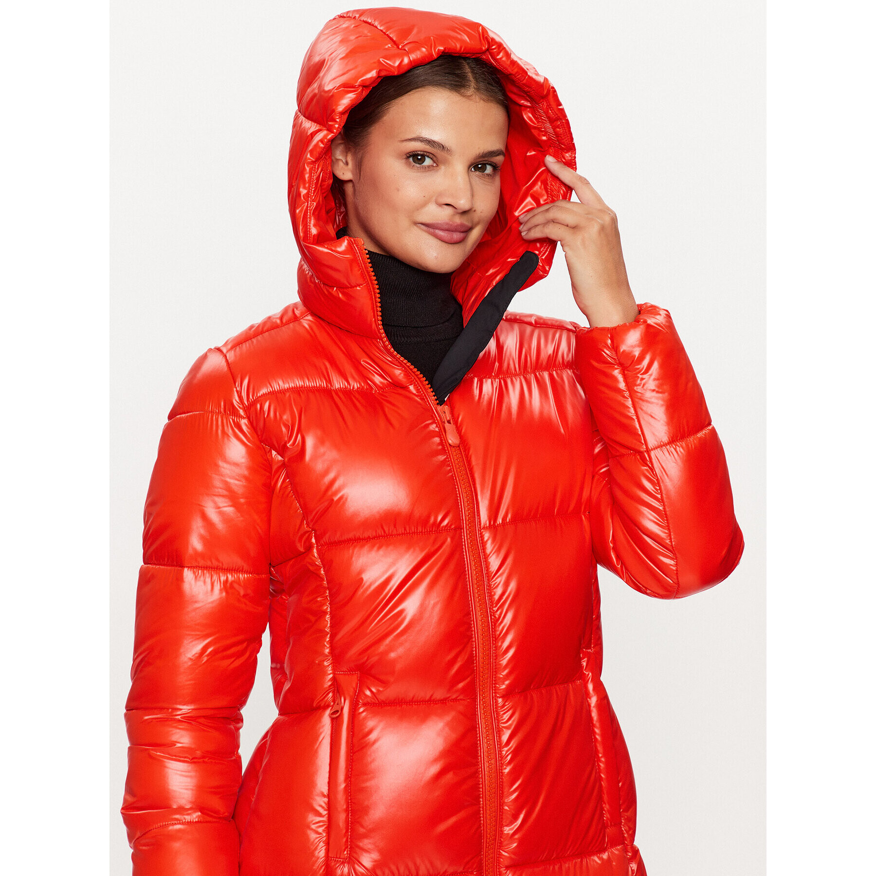 Save The Duck Пухено яке D45650W-LUCK17 Червен Regular Fit - Pepit.bg