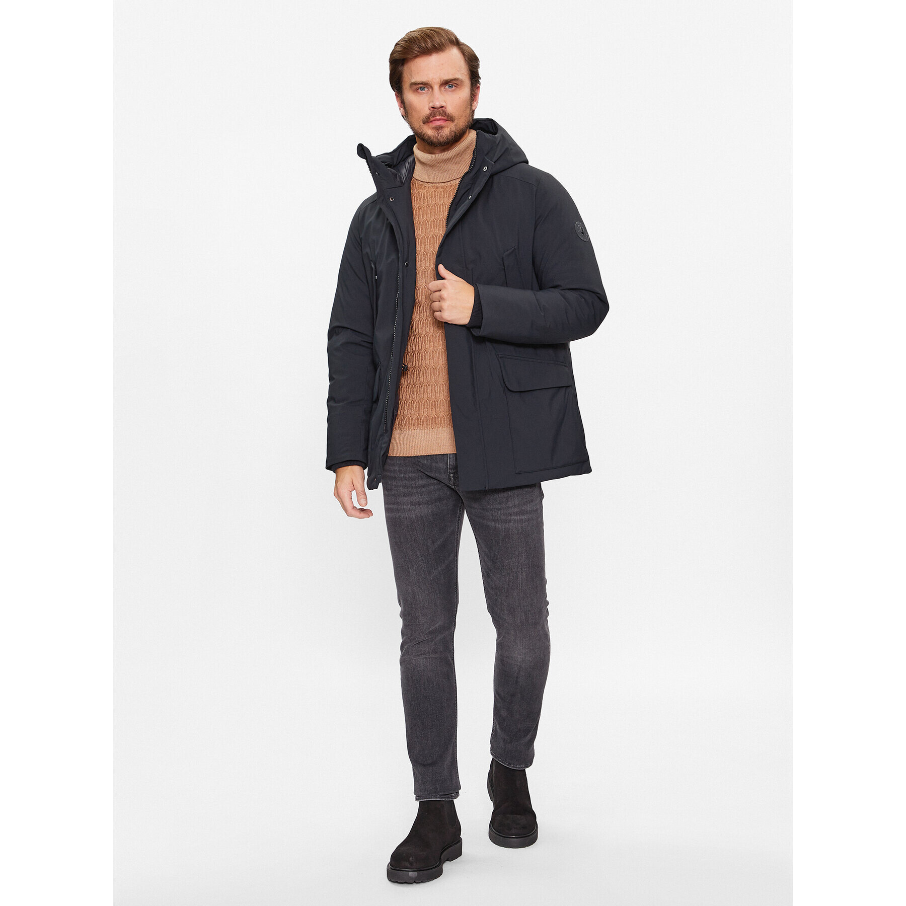 Save The Duck Зимно яке Elon P40809M SMEG17 Черен Regular Fit - Pepit.bg