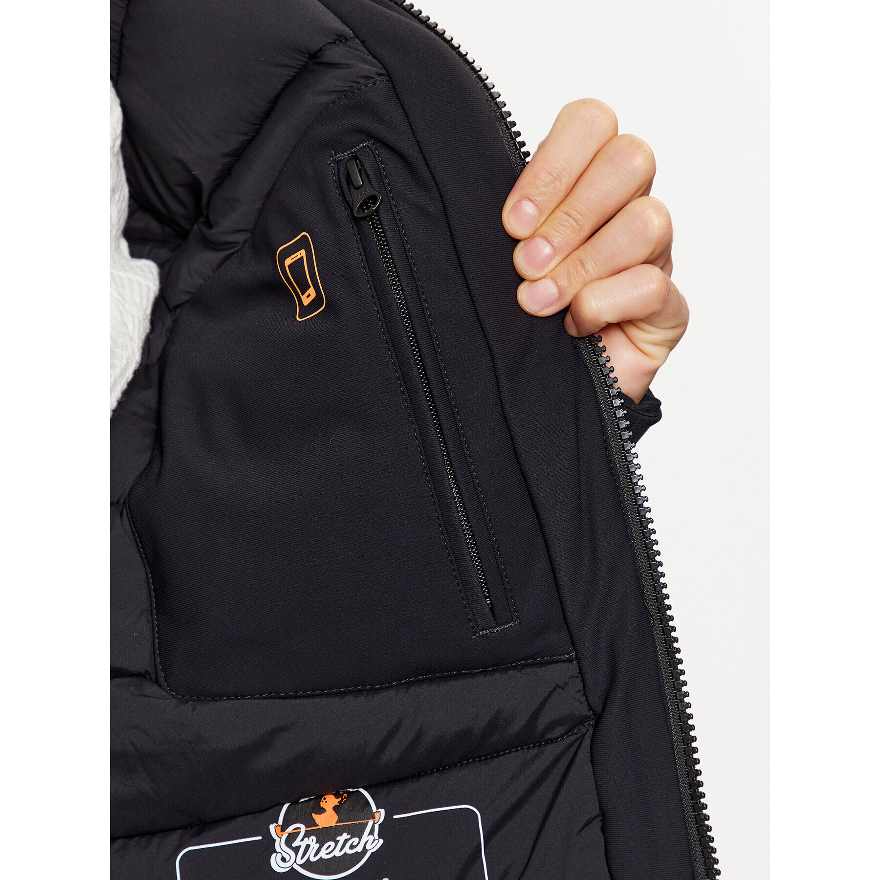 Save The Duck Пухено яке Sabal D31380M LEXY17 Черен Regular Fit - Pepit.bg