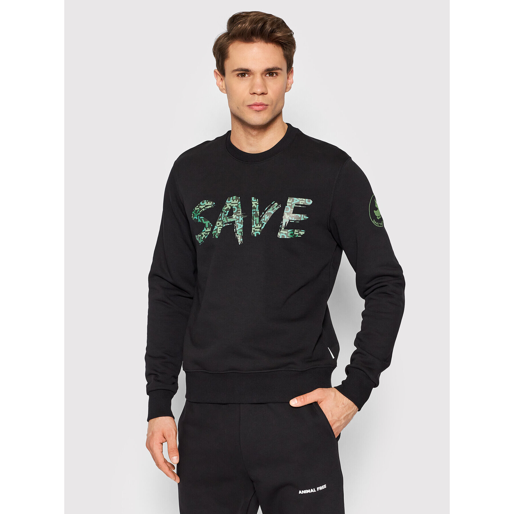 Save The Duck Суитшърт DF0702M BLEE14 Черен Regular Fit - Pepit.bg