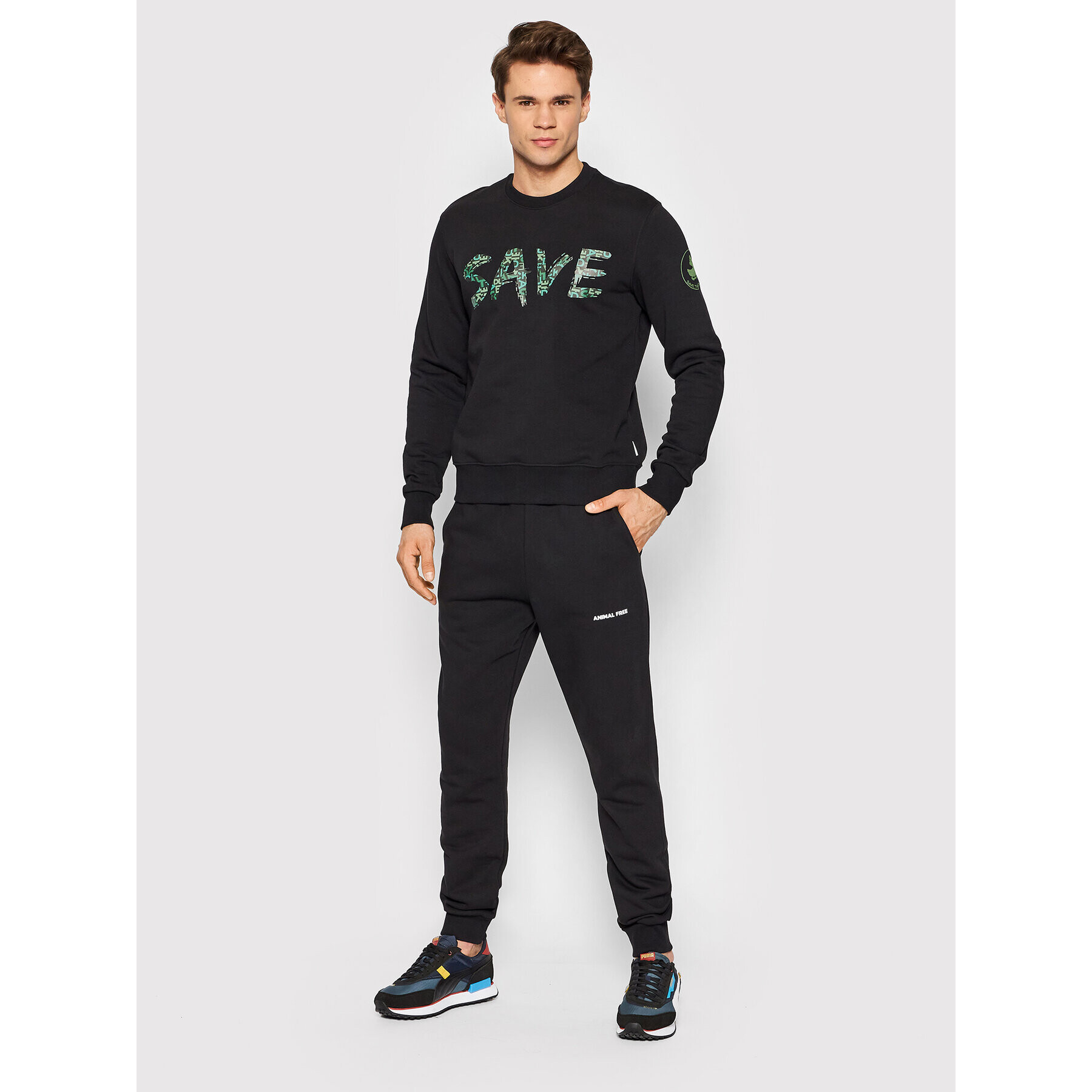 Save The Duck Суитшърт DF0702M BLEE14 Черен Regular Fit - Pepit.bg