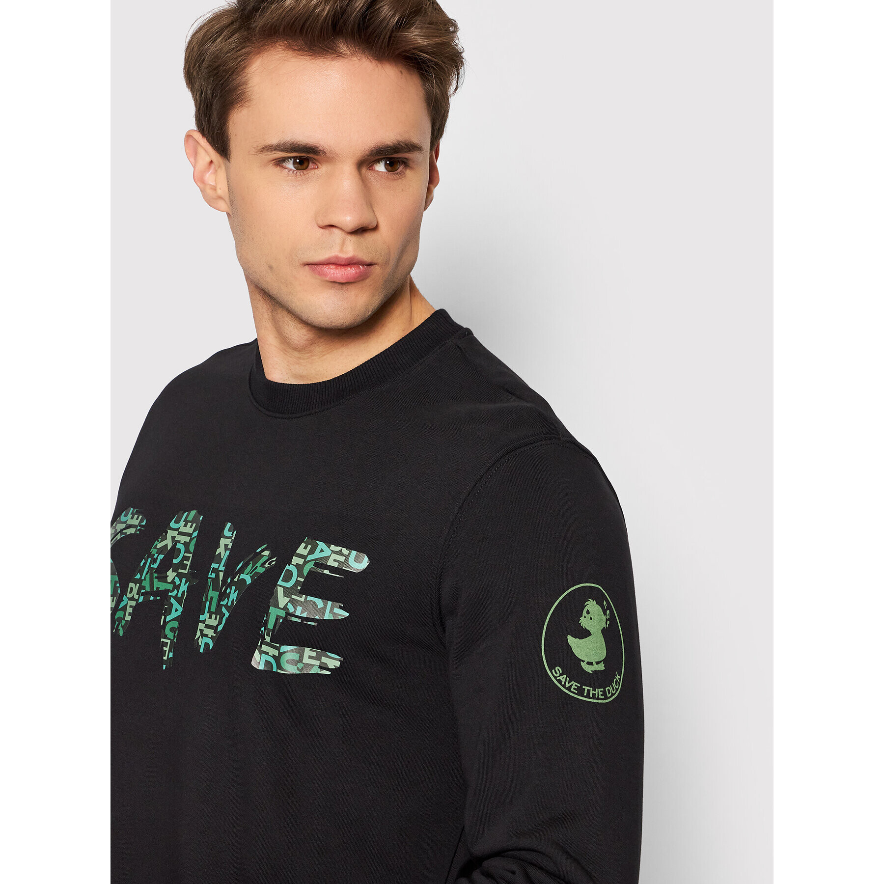 Save The Duck Суитшърт DF0702M BLEE14 Черен Regular Fit - Pepit.bg