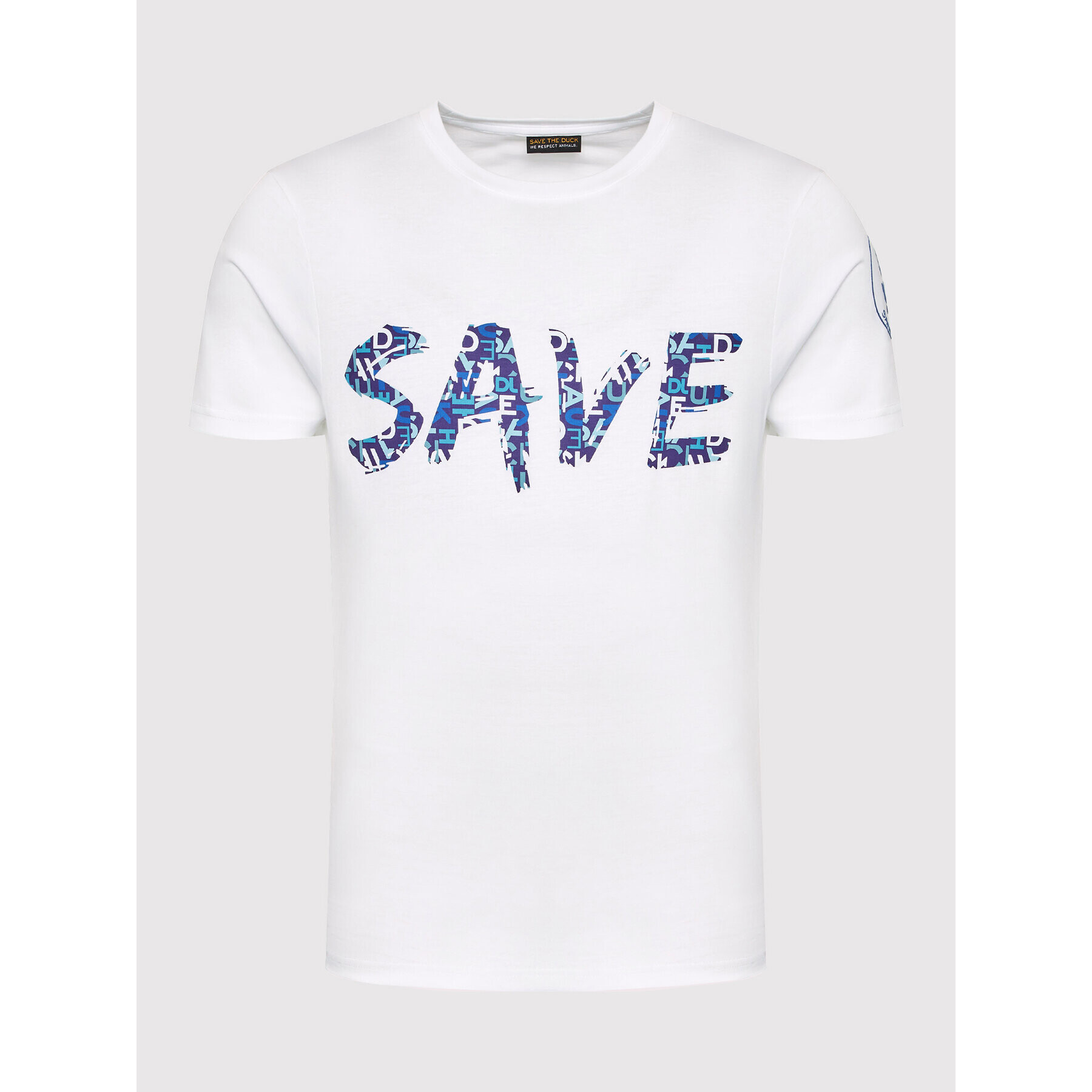 Save The Duck Тишърт DT0695M BESY14 Бял Regular Fit - Pepit.bg