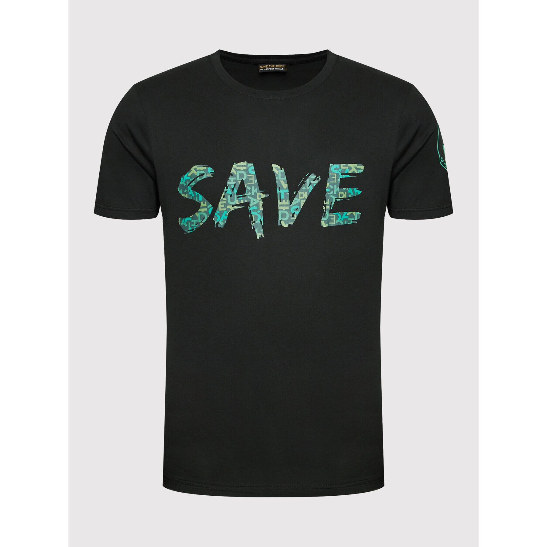 Save The Duck Тишърт DT0695M BESY14 Черен Regular Fit - Pepit.bg