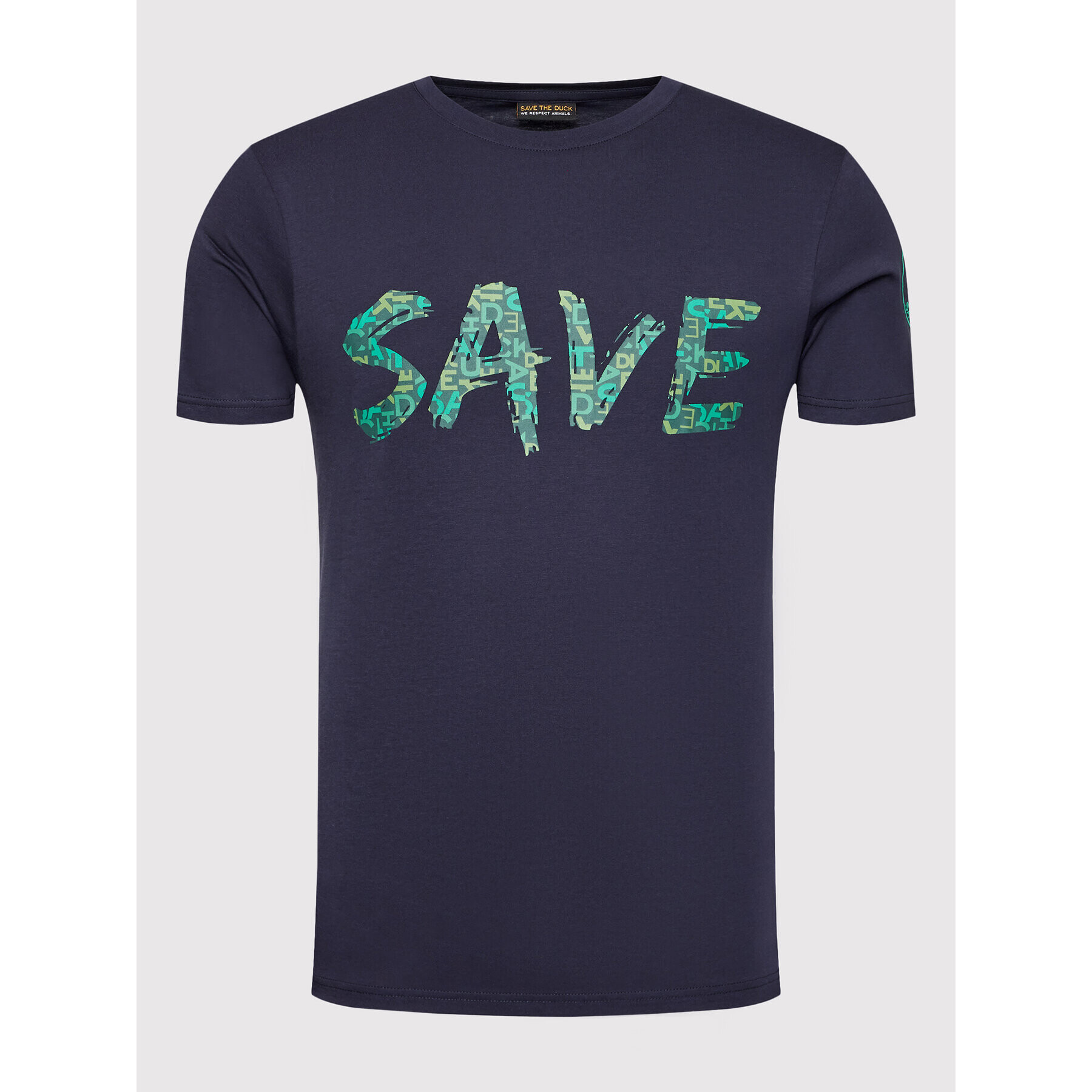 Save The Duck Тишърт DT0695M BESY14 Тъмносин Regular Fit - Pepit.bg