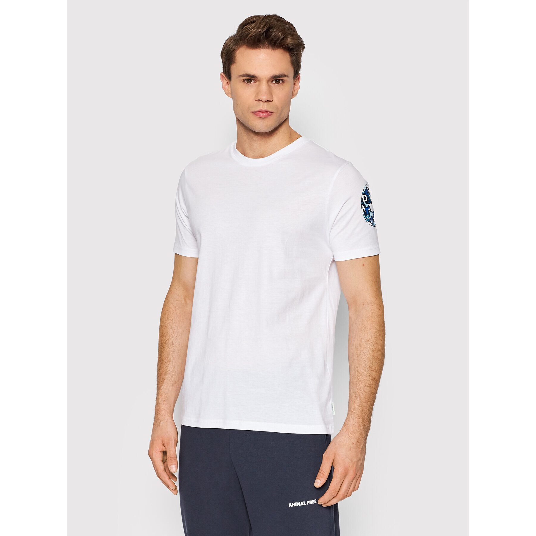 Save The Duck Тишърт DT0698M BESY14 Бял Regular Fit - Pepit.bg