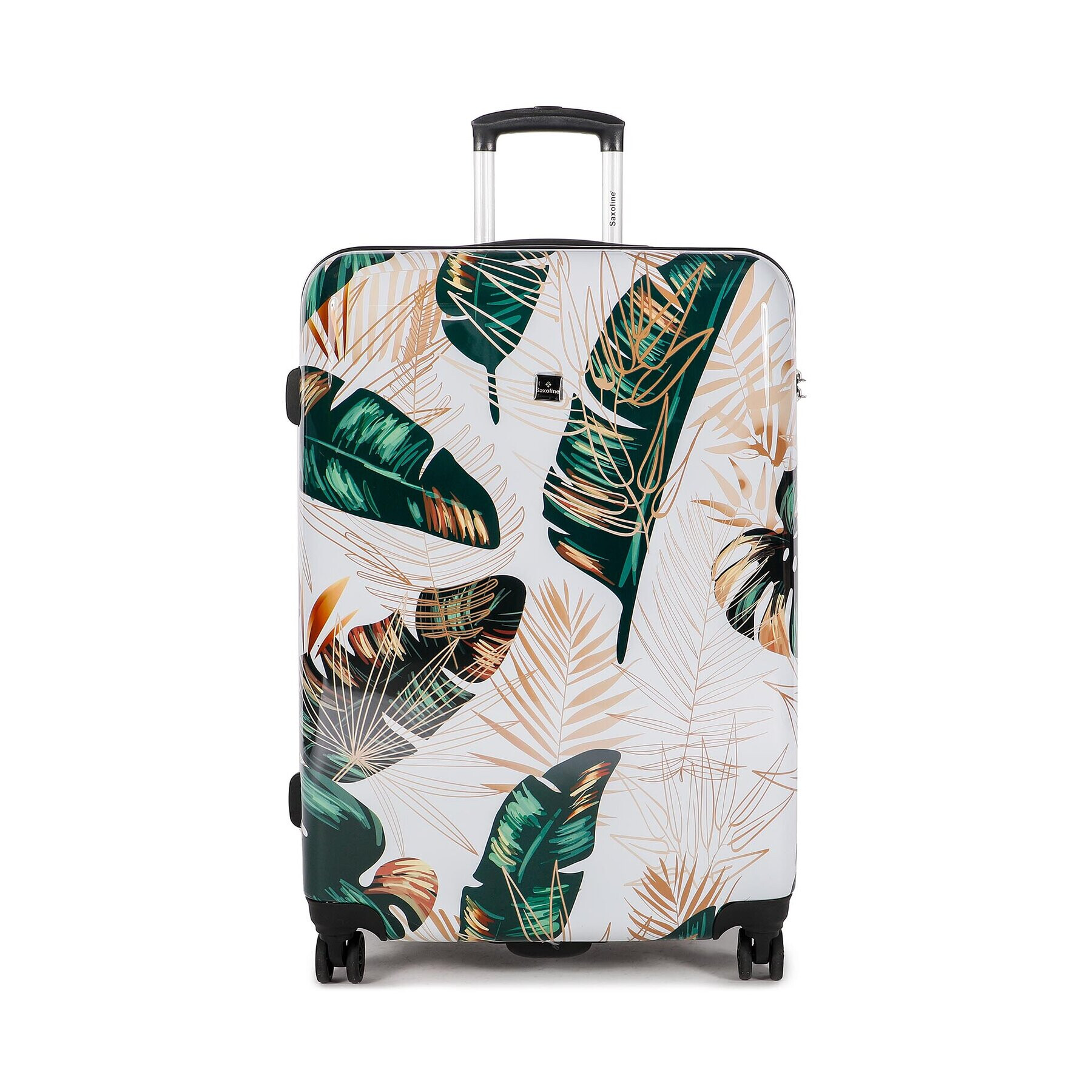 Saxoline Голям твърд куфар Sx Virgin Forest 1416H0.71.10 Бял - Pepit.bg